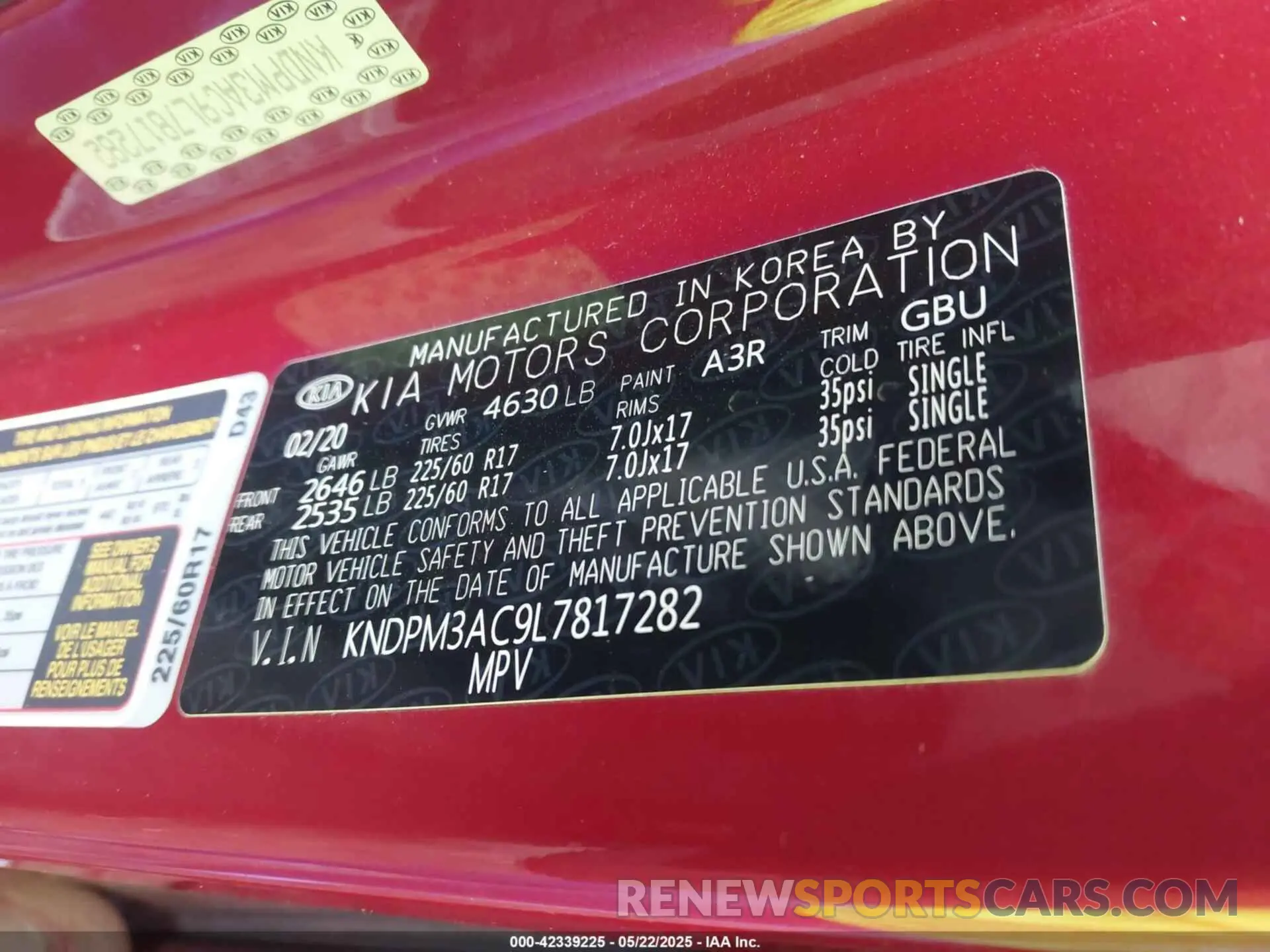 9 fotografías del automóvil dañado KNDPM3AC9L7817282 KIA SPORTAGE 2020