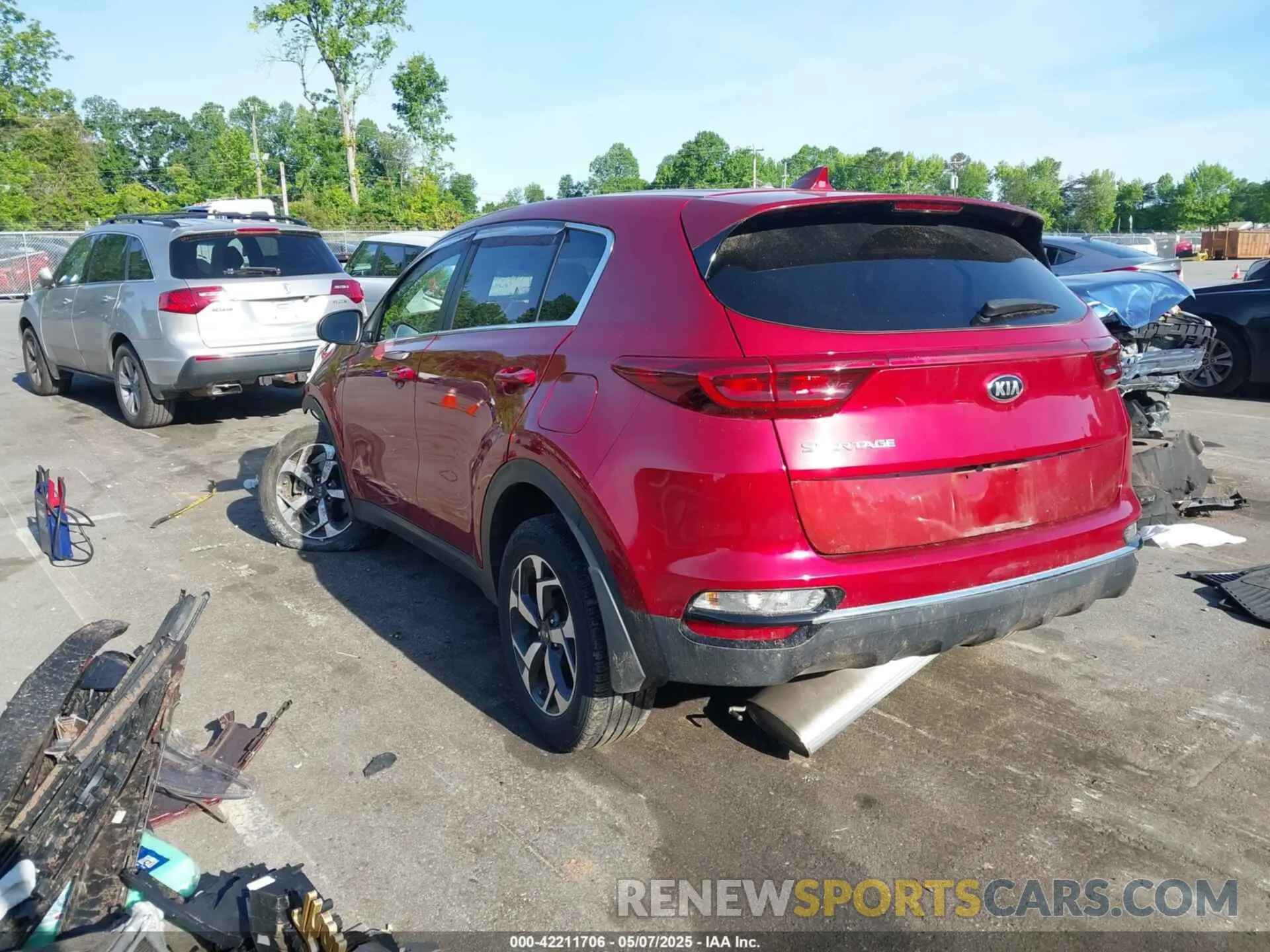 3 fotografías del automóvil dañado KNDPM3AC9L7835944 KIA SPORTAGE 2020
