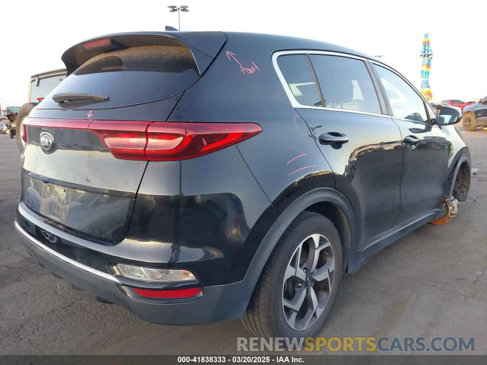4 fotografías del automóvil dañado KNDPM3ACXL7651581 KIA SPORTAGE 2020