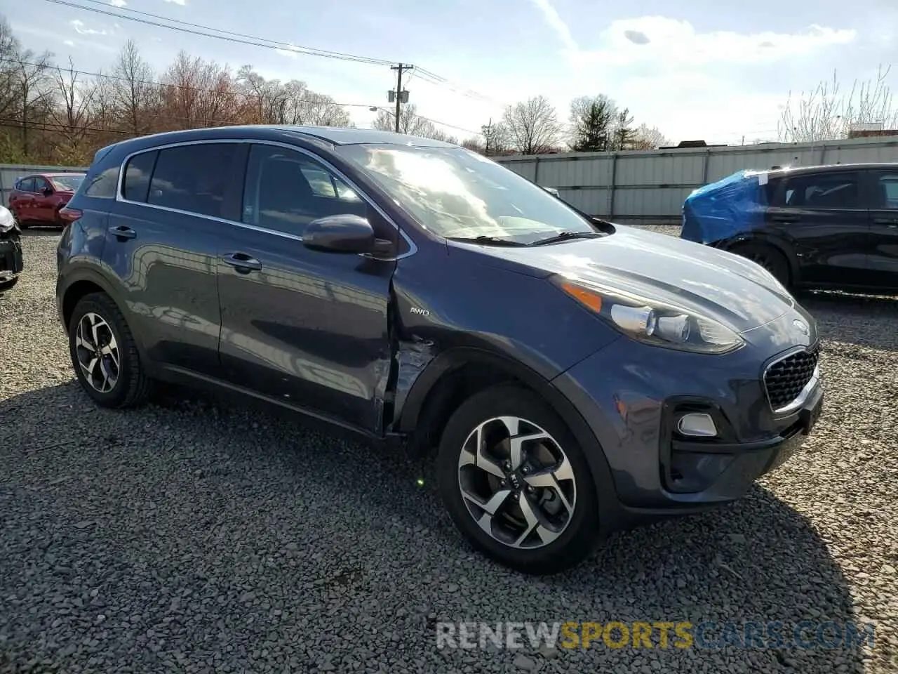 4 fotografías del automóvil dañado KNDPMCAC2L7630420 KIA SPORTAGE 2020