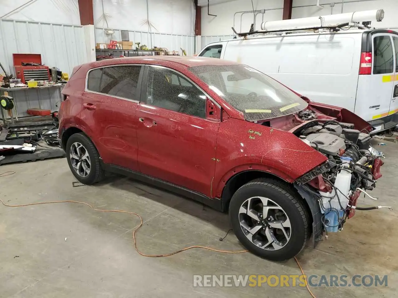4 fotografías del automóvil dañado KNDPMCAC3L7635562 KIA SPORTAGE 2020