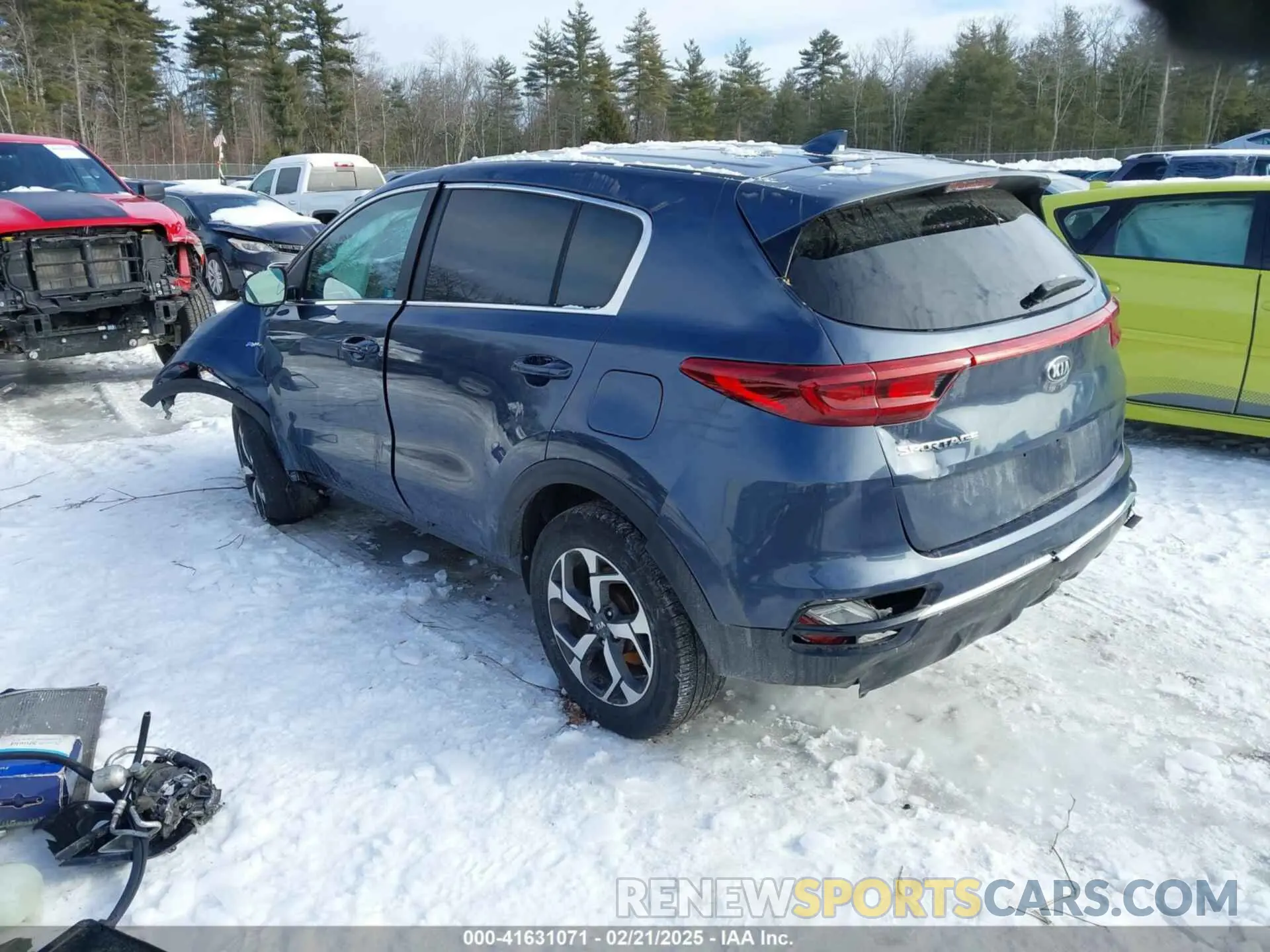 3 fotografías del automóvil dañado KNDPMCAC7L7835859 KIA SPORTAGE 2020