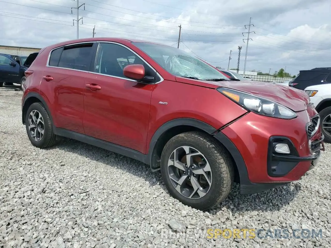 4 fotografías del automóvil dañado KNDPMCAC7L7837384 KIA SPORTAGE 2020