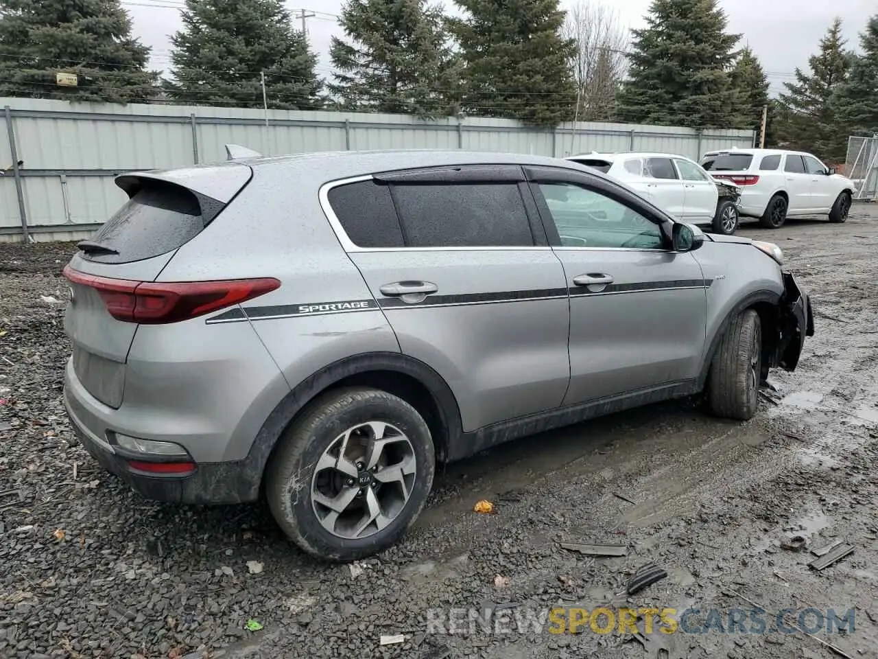 3 fotografías del automóvil dañado KNDPMCAC8L7663244 KIA SPORTAGE 2020