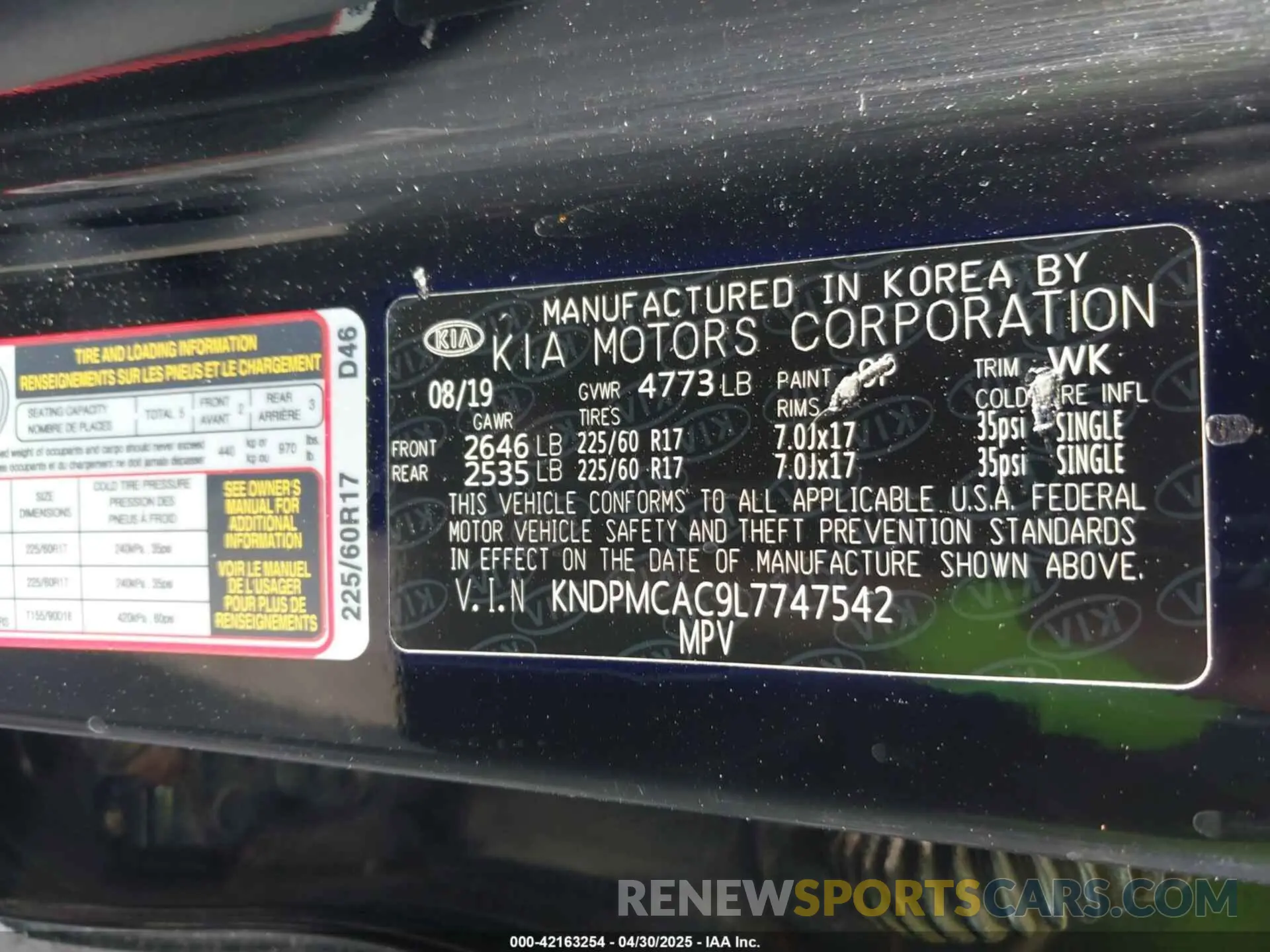 9 fotografías del automóvil dañado KNDPMCAC9L7747542 KIA SPORTAGE 2020