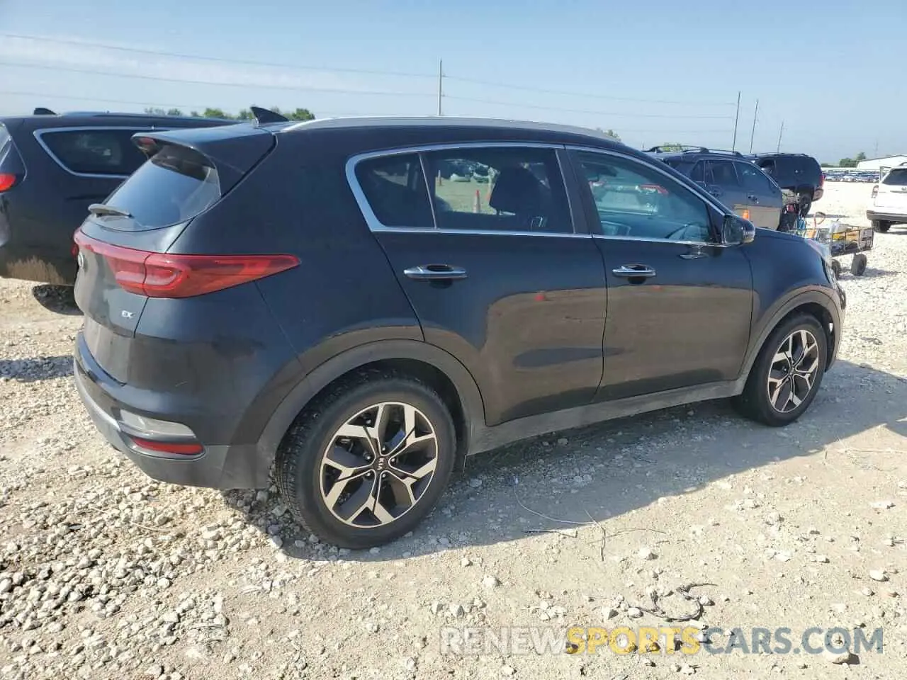 3 fotografías del automóvil dañado KNDPN3AC3L7702030 KIA SPORTAGE 2020