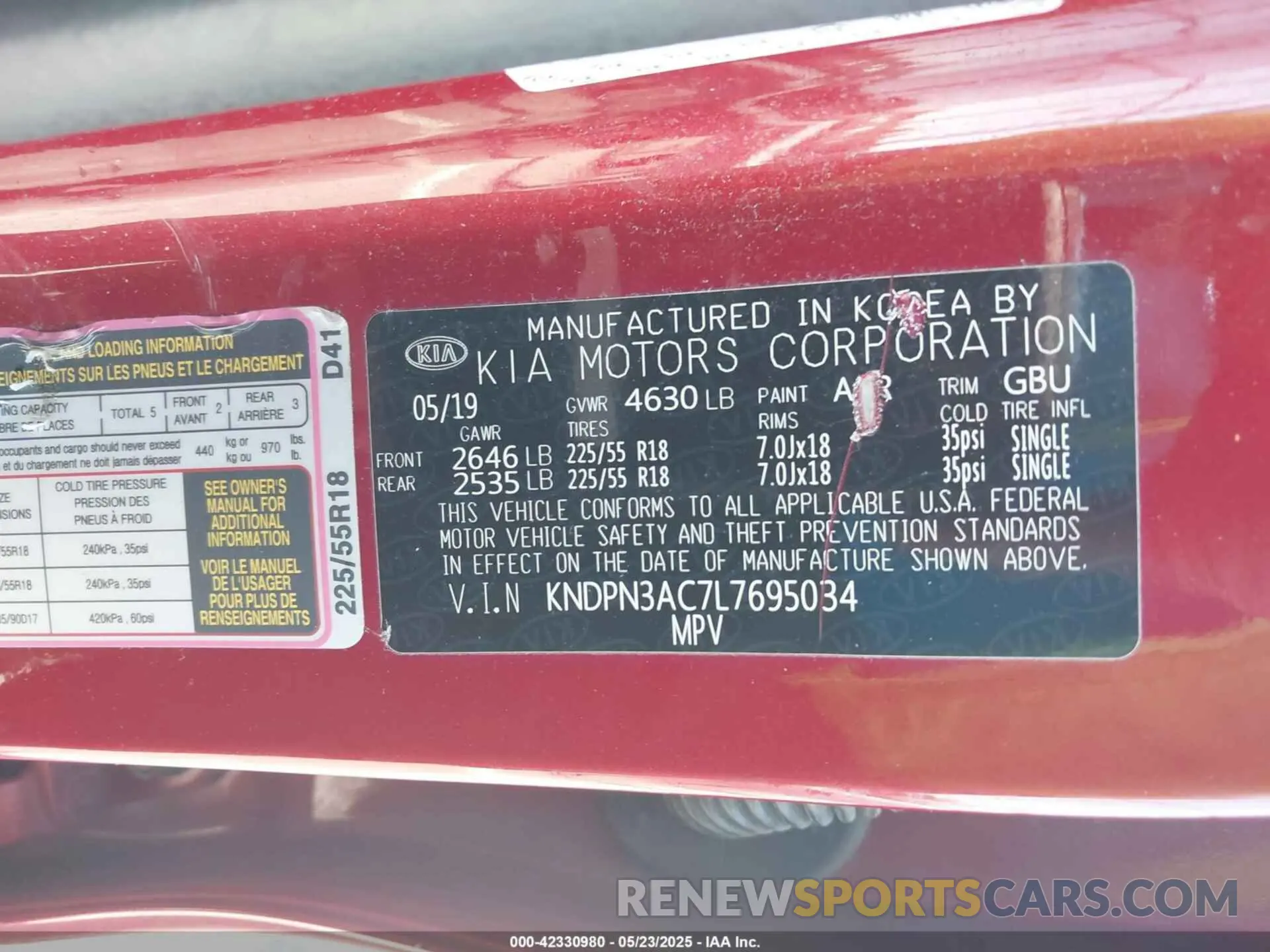 9 fotografías del automóvil dañado KNDPN3AC7L7695034 KIA SPORTAGE 2020