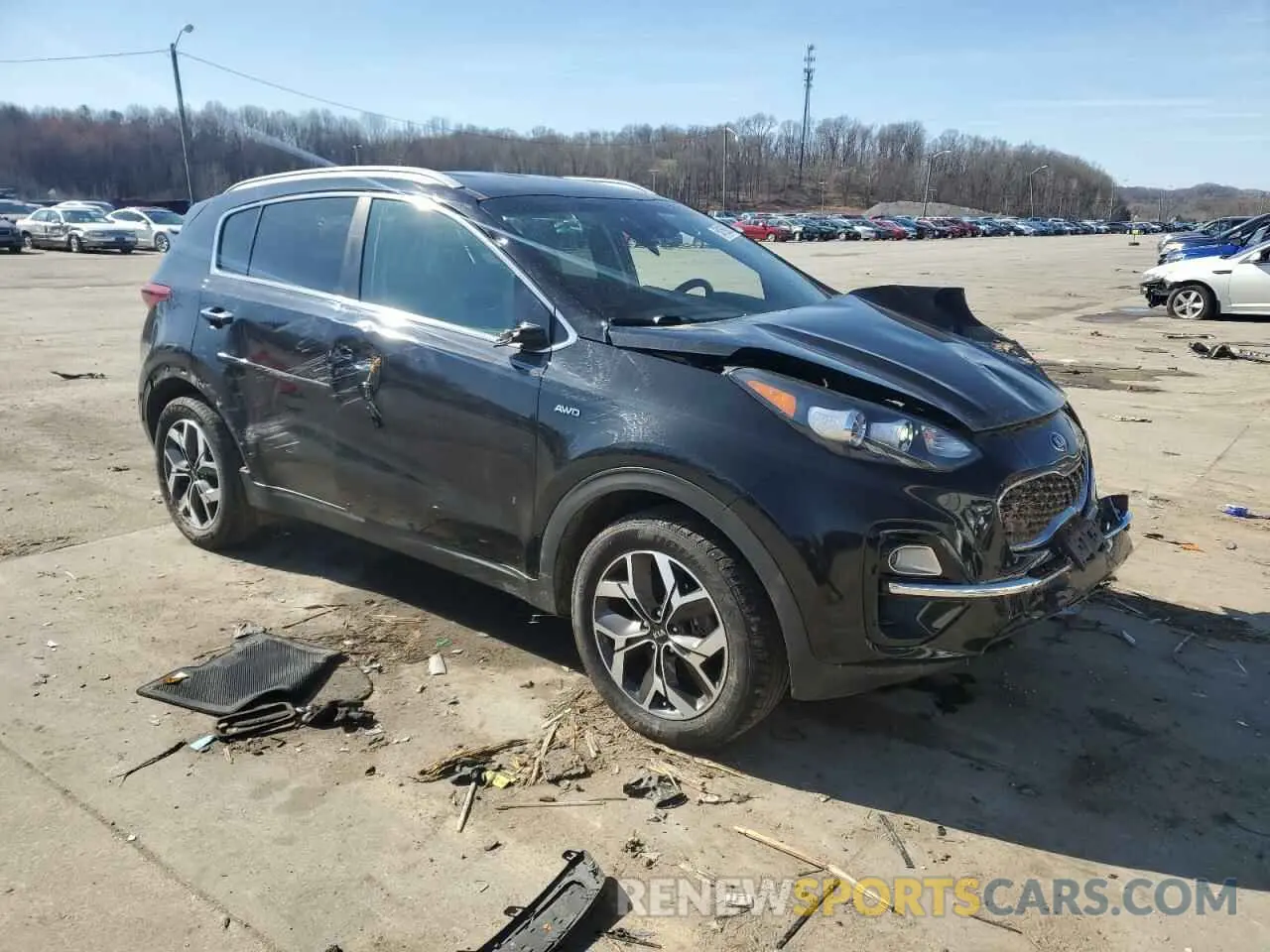 4 fotografías del automóvil dañado KNDPNCAC3L7726392 KIA SPORTAGE 2020