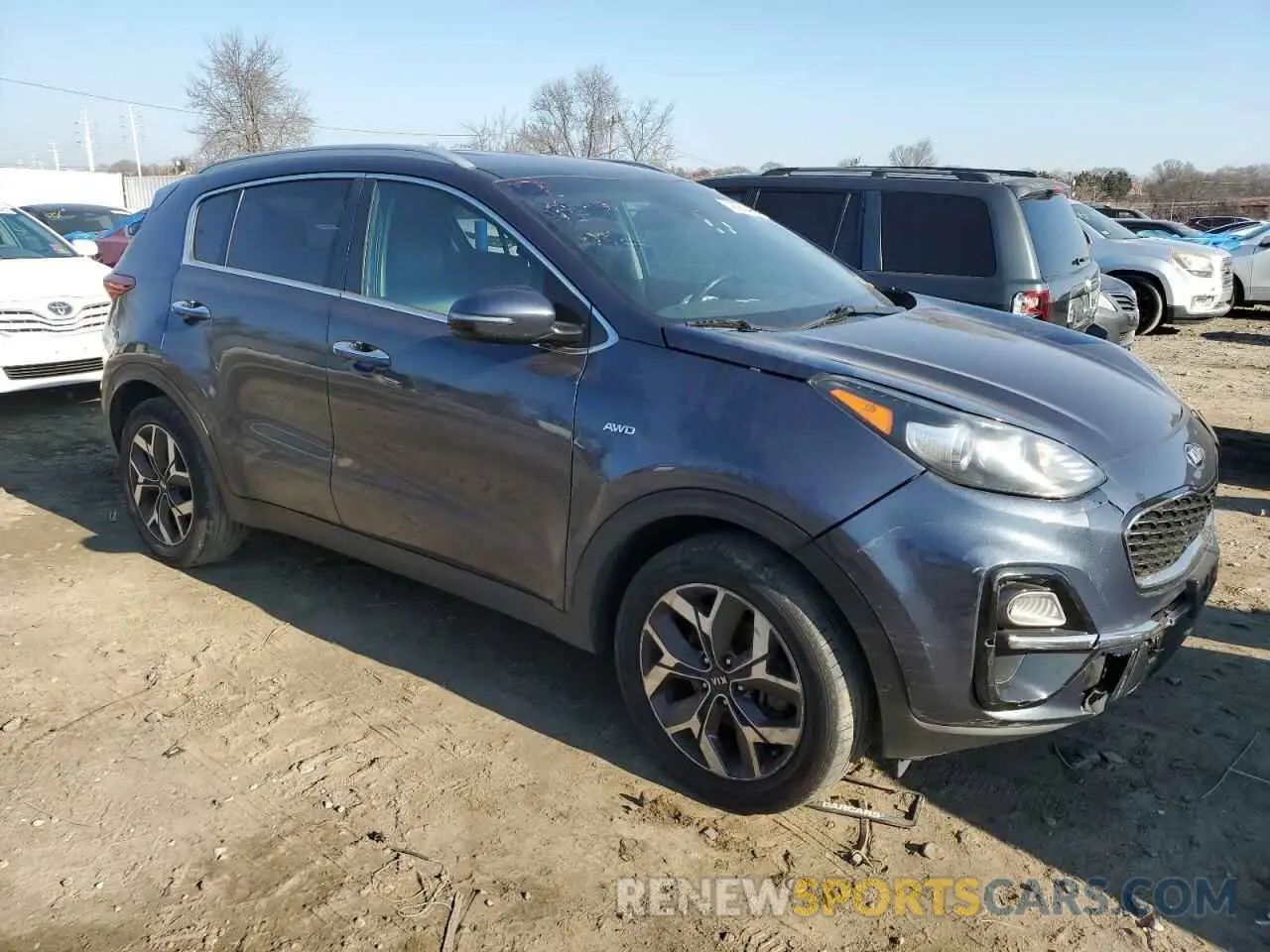 4 fotografías del automóvil dañado KNDPNCAC7L7686396 KIA SPORTAGE 2020