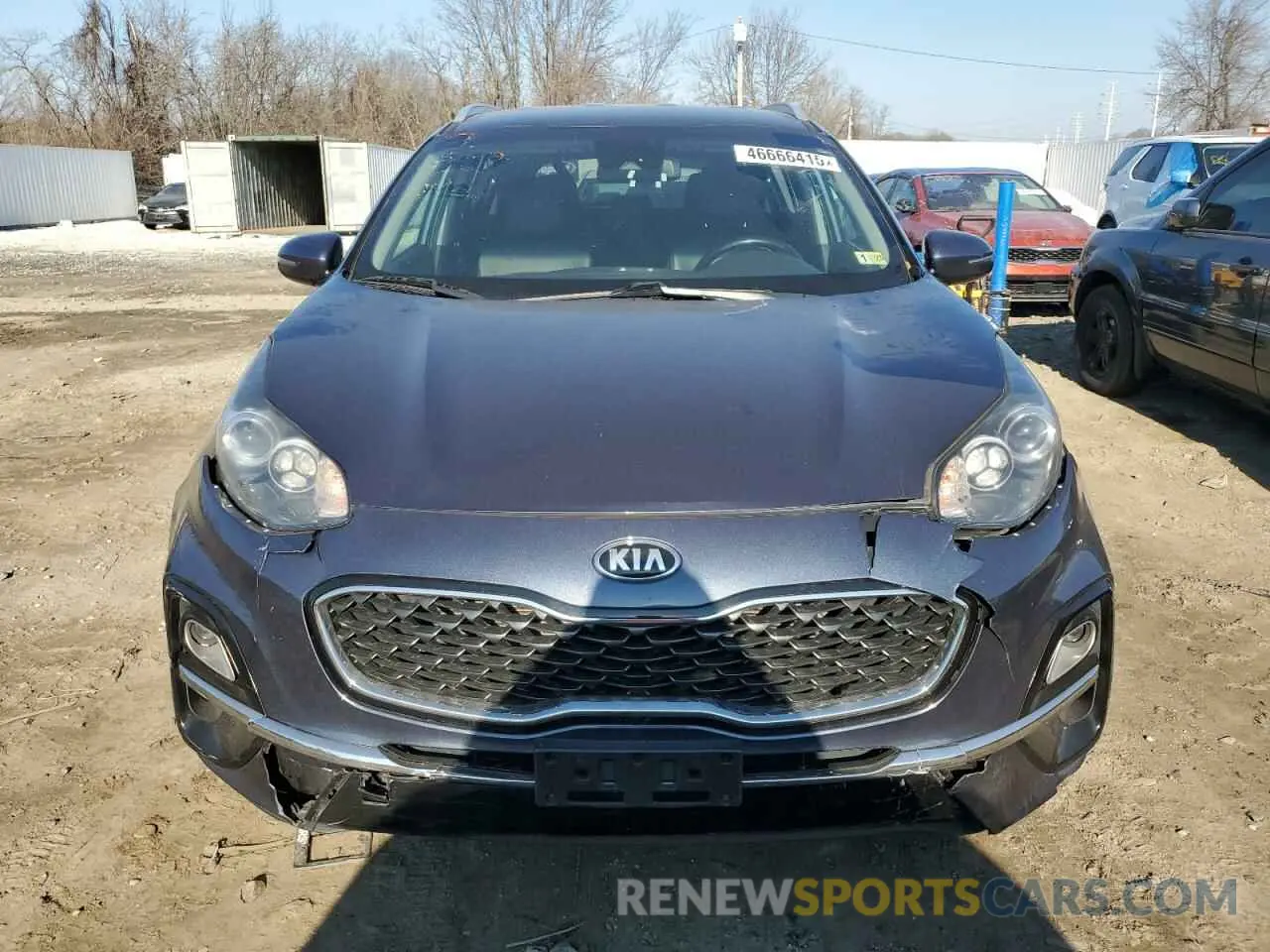 5 fotografías del automóvil dañado KNDPNCAC7L7686396 KIA SPORTAGE 2020