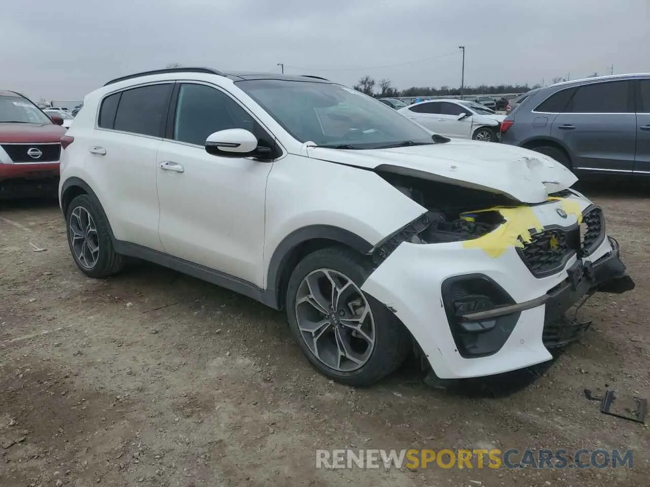 4 fotografías del automóvil dañado KNDPR3A63L7825342 KIA SPORTAGE 2020
