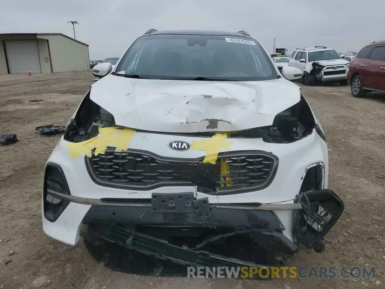 5 fotografías del automóvil dañado KNDPR3A63L7825342 KIA SPORTAGE 2020