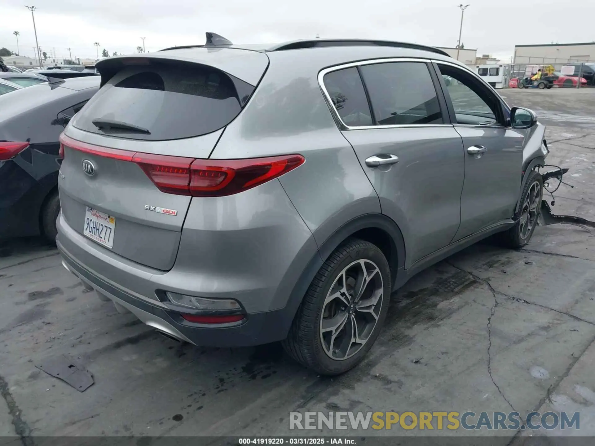 4 fotografías del automóvil dañado KNDPR3A66L7704398 KIA SPORTAGE 2020