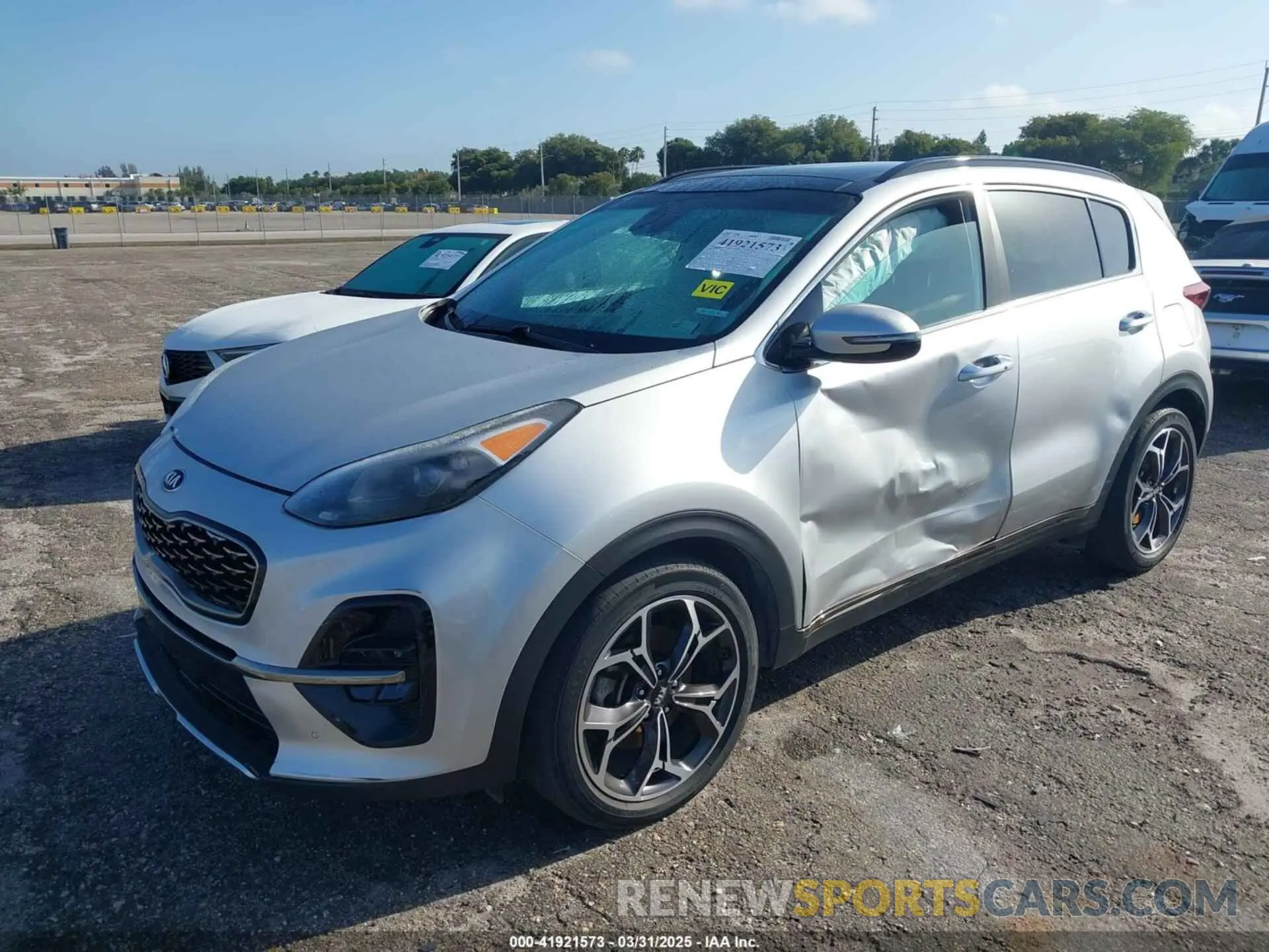 2 fotografías del automóvil dañado KNDPR3A6XL7799077 KIA SPORTAGE 2020
