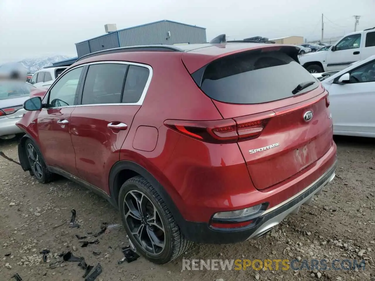 2 fotografías del automóvil dañado KNDPRCA65L7802466 KIA SPORTAGE 2020