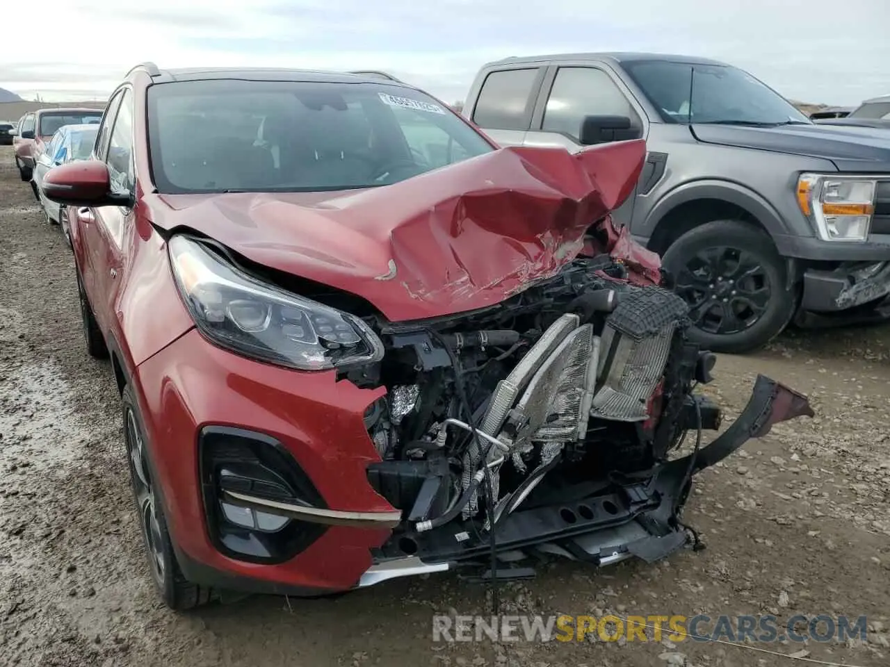 5 fotografías del automóvil dañado KNDPRCA65L7802466 KIA SPORTAGE 2020
