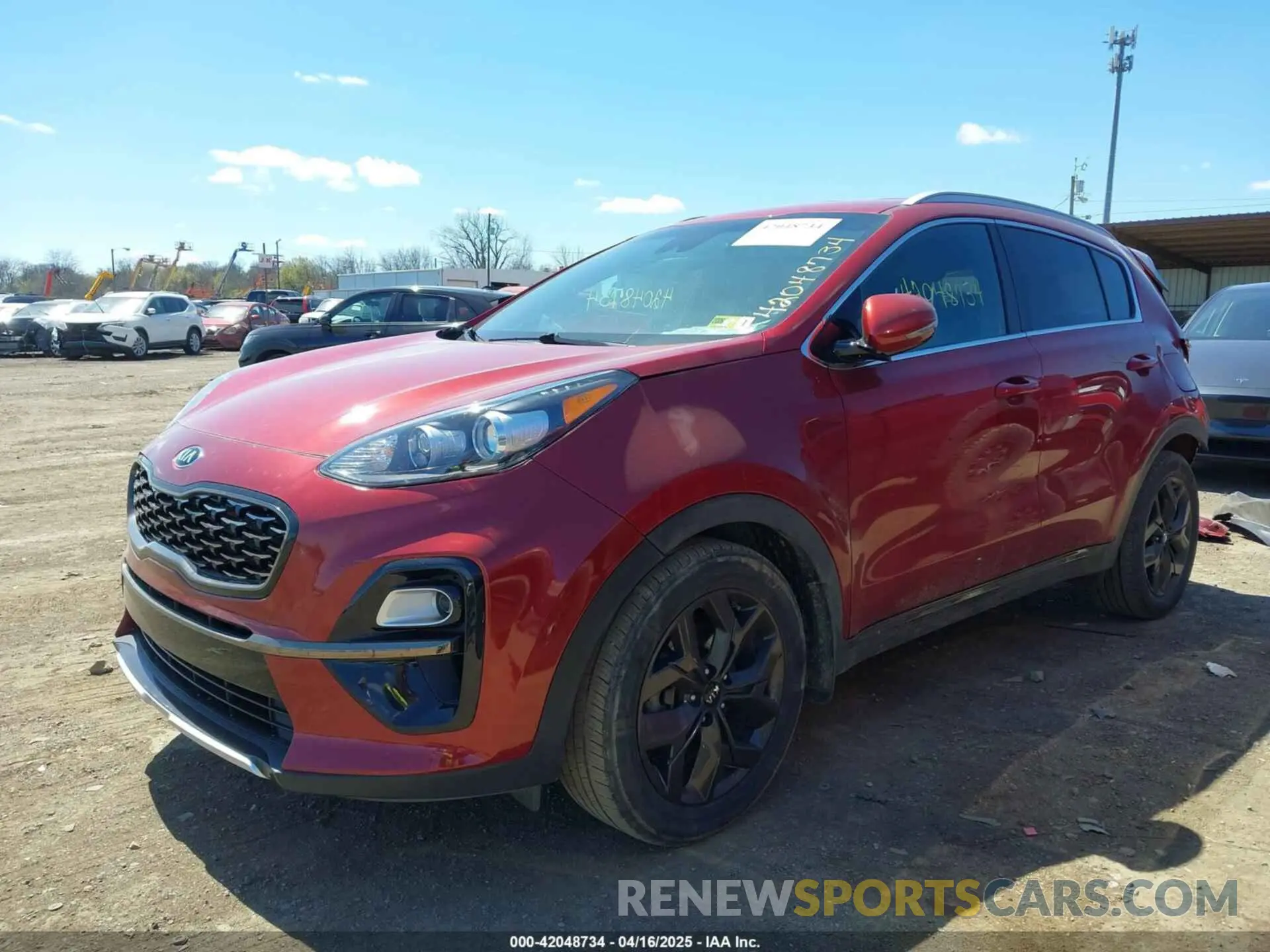 2 fotografías del automóvil dañado KNDP63AC1M7888584 KIA SPORTAGE 2021