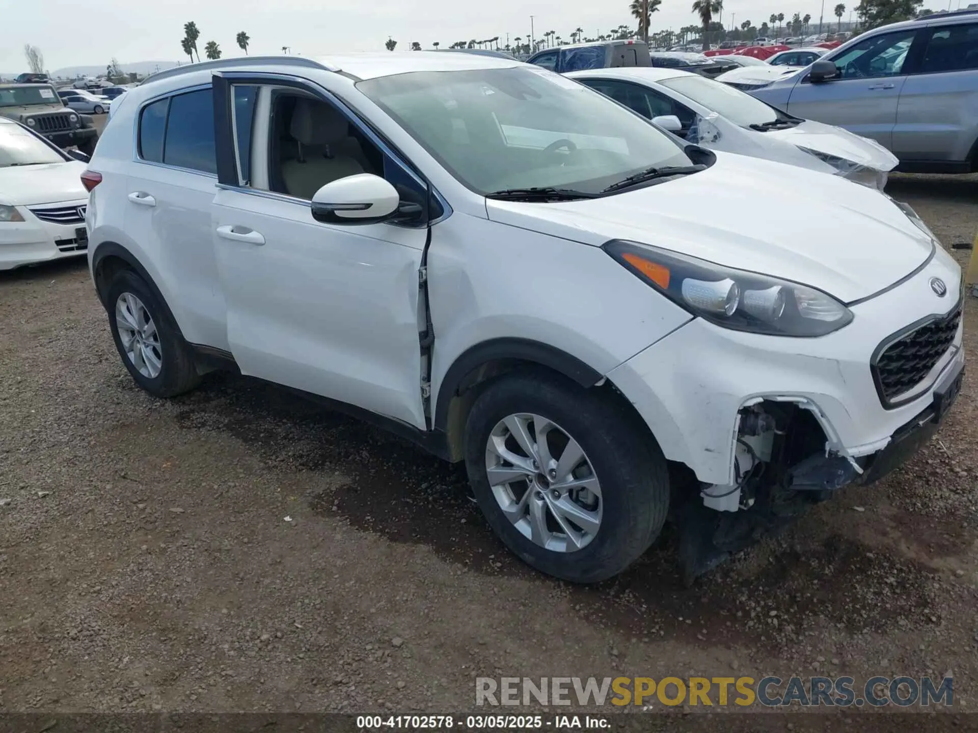 6 fotografías del automóvil dañado KNDP63AC2M7926839 KIA SPORTAGE 2021