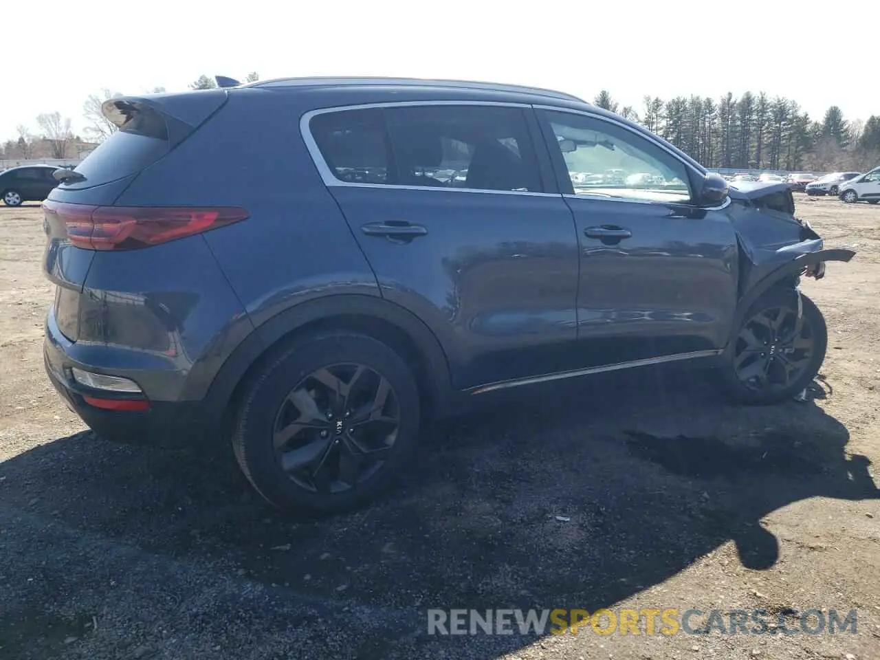 3 fotografías del automóvil dañado KNDP63AC9M7870561 KIA SPORTAGE 2021