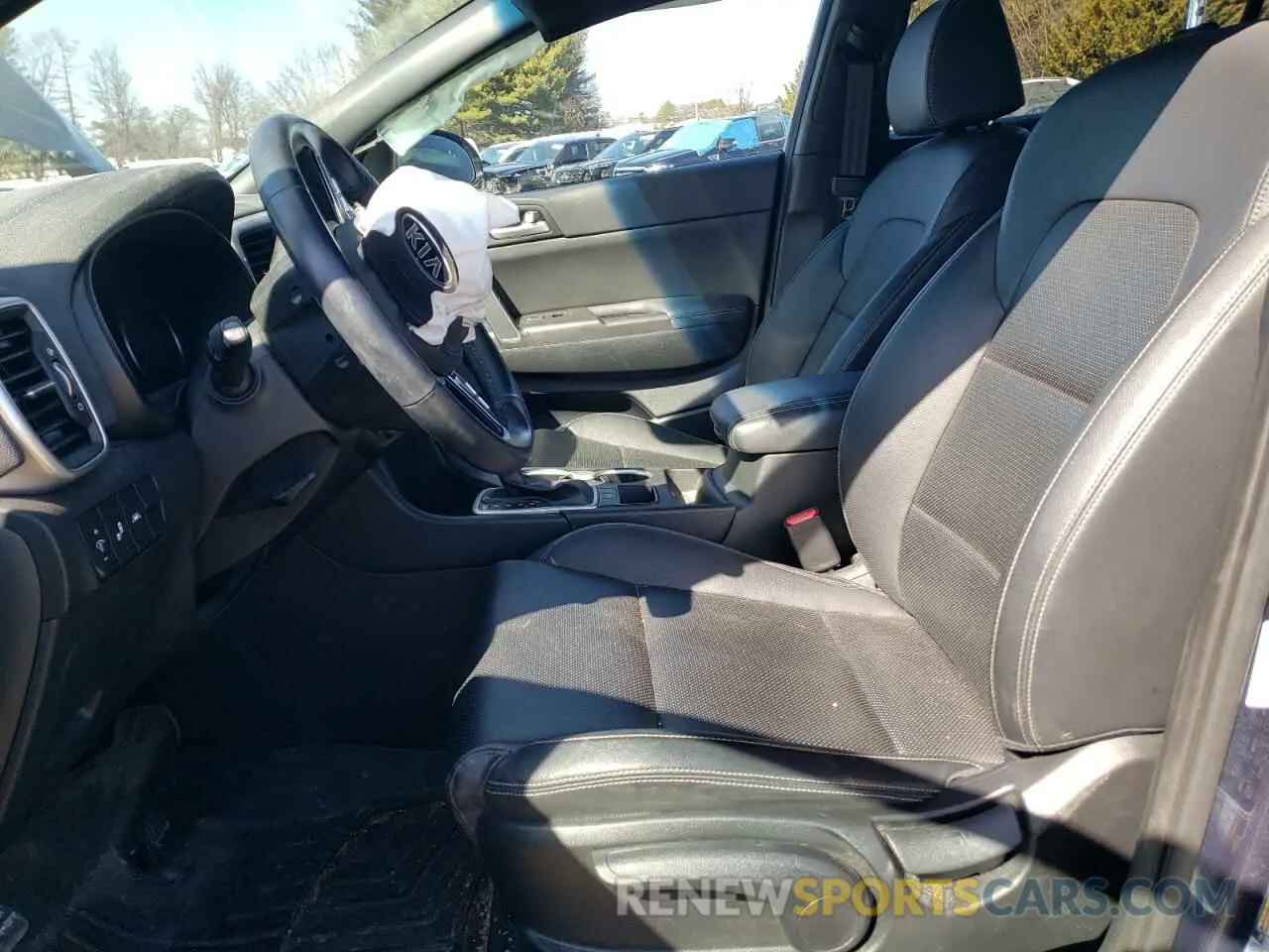 7 fotografías del automóvil dañado KNDP63AC9M7870561 KIA SPORTAGE 2021
