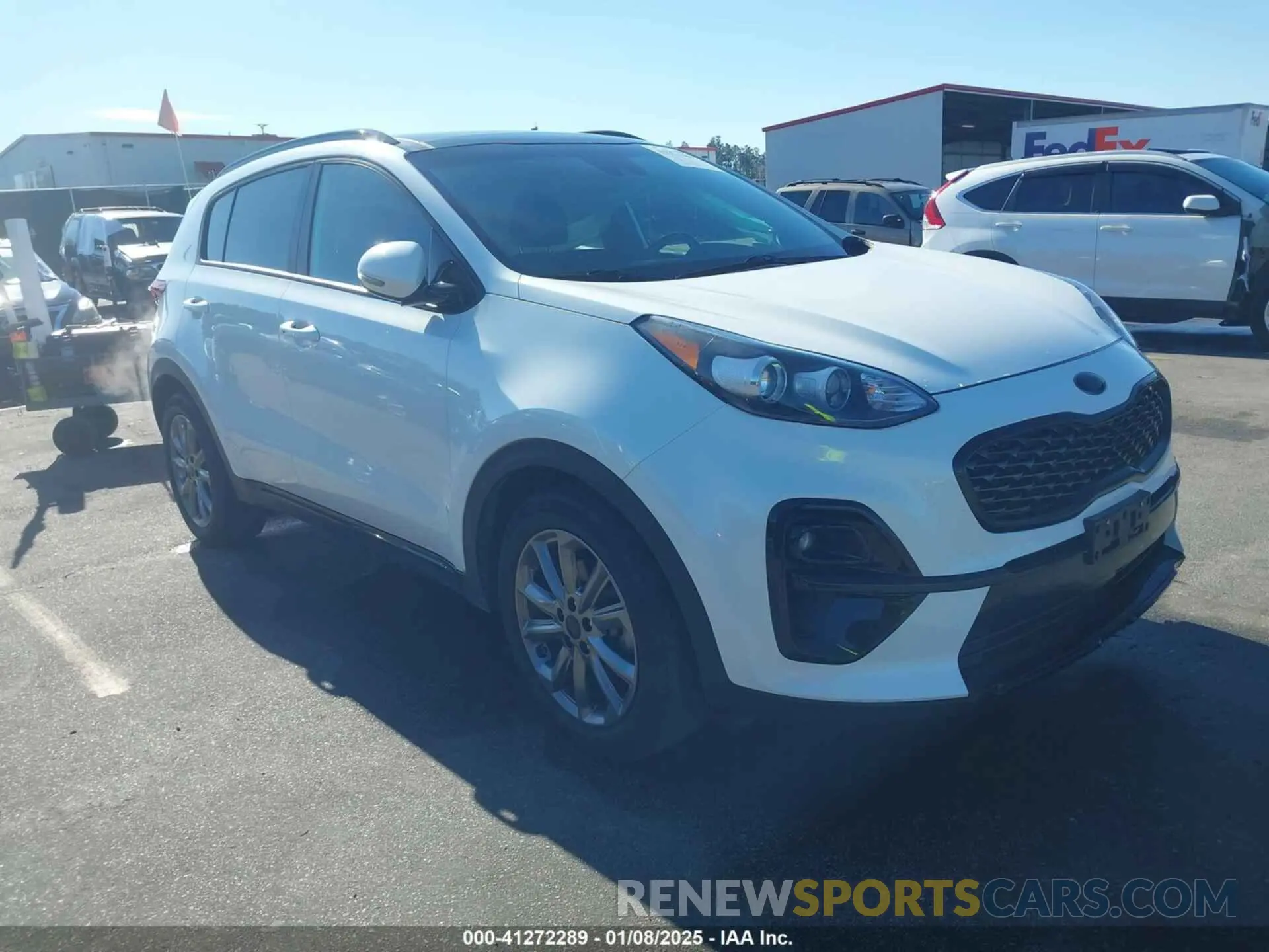 1 fotografías del automóvil dañado KNDP63ACXM7888003 KIA SPORTAGE 2021