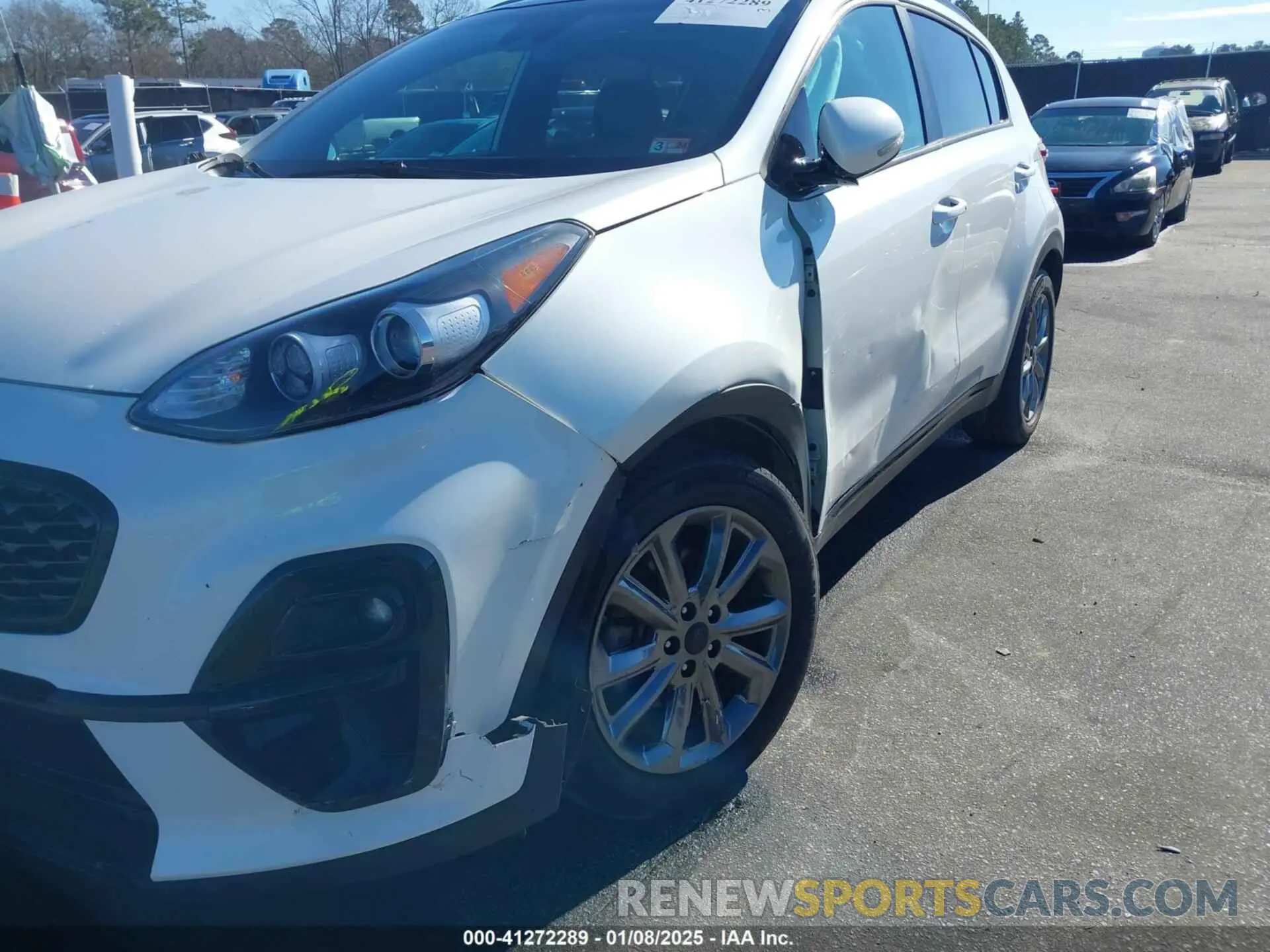 6 fotografías del automóvil dañado KNDP63ACXM7888003 KIA SPORTAGE 2021