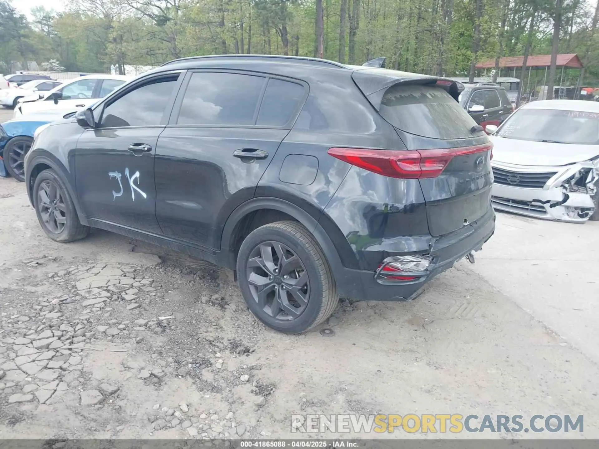 3 fotografías del automóvil dañado KNDP63ACXM7890933 KIA SPORTAGE 2021