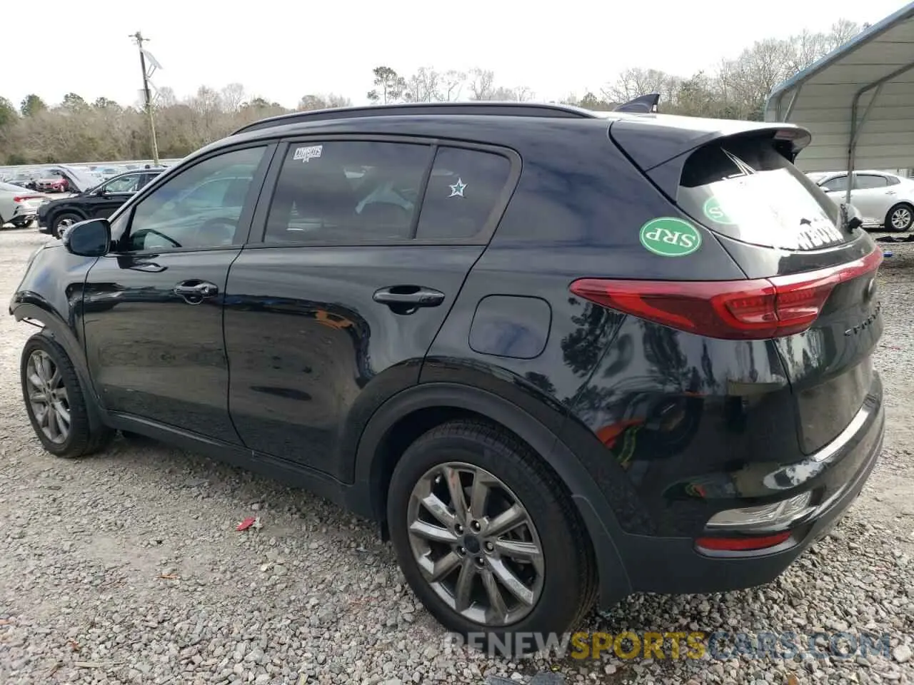 2 fotografías del automóvil dañado KNDP63ACXM7898790 KIA SPORTAGE 2021