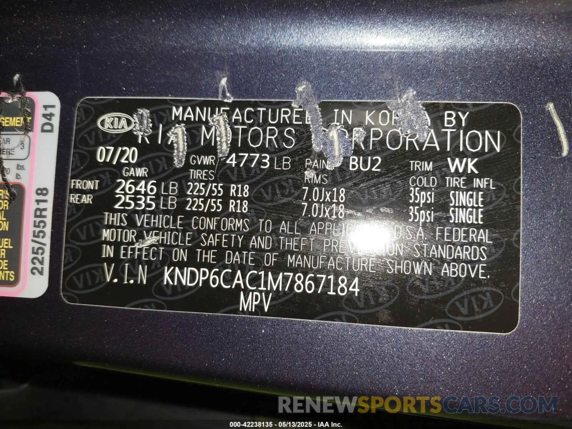9 fotografías del automóvil dañado KNDP6CAC1M7867184 KIA SPORTAGE 2021