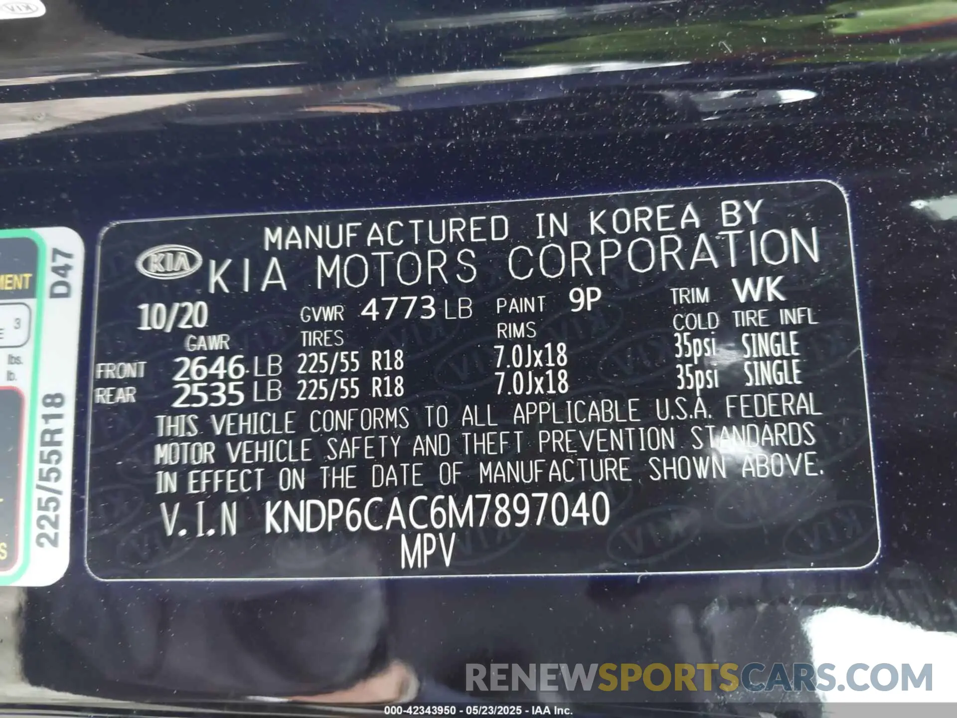 9 fotografías del automóvil dañado KNDP6CAC6M7897040 KIA SPORTAGE 2021