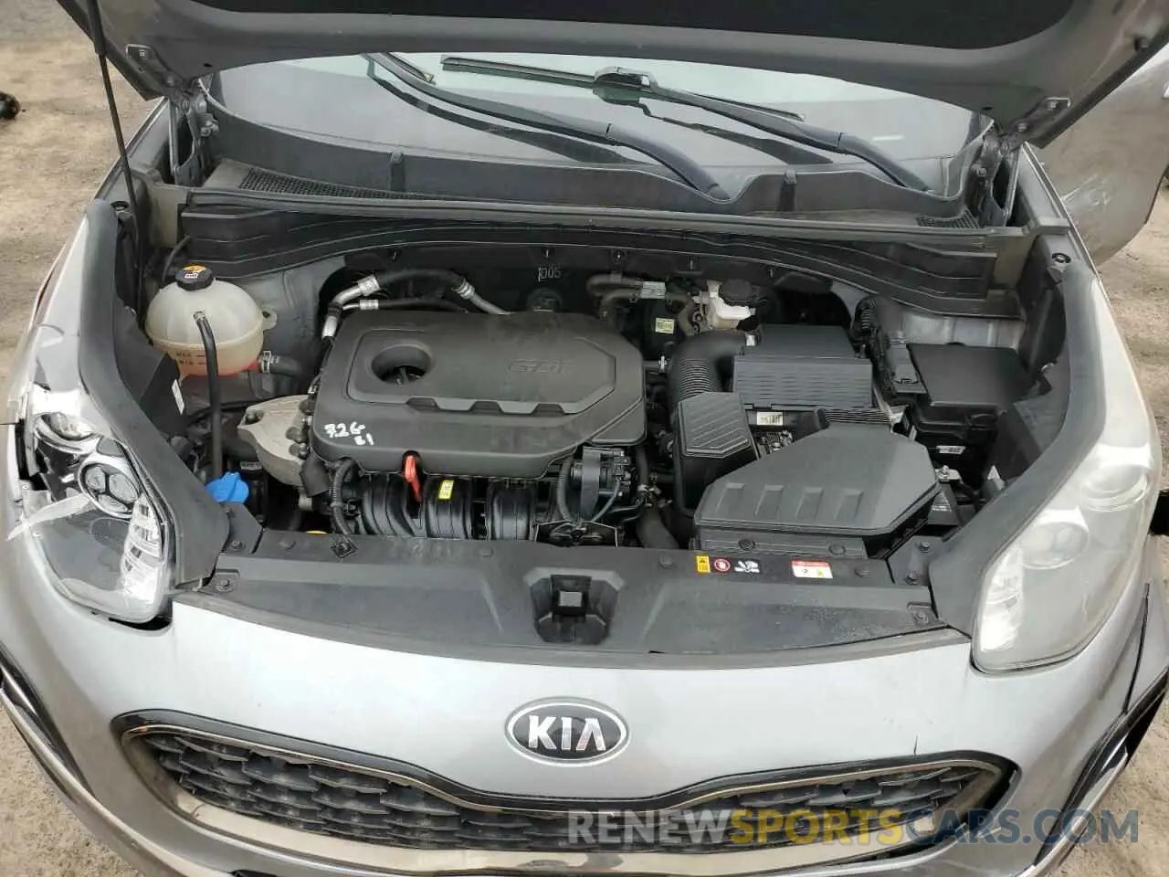 12 fotografías del automóvil dañado KNDP6CAC7M7888945 KIA SPORTAGE 2021
