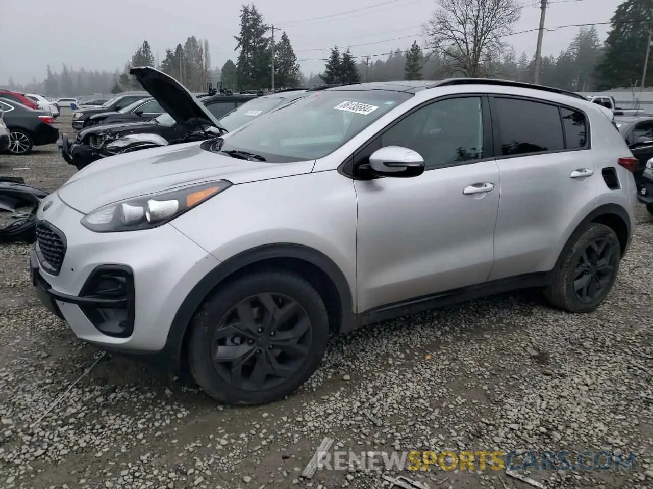 1 fotografías del automóvil dañado KNDP6CACXM7868298 KIA SPORTAGE 2021
