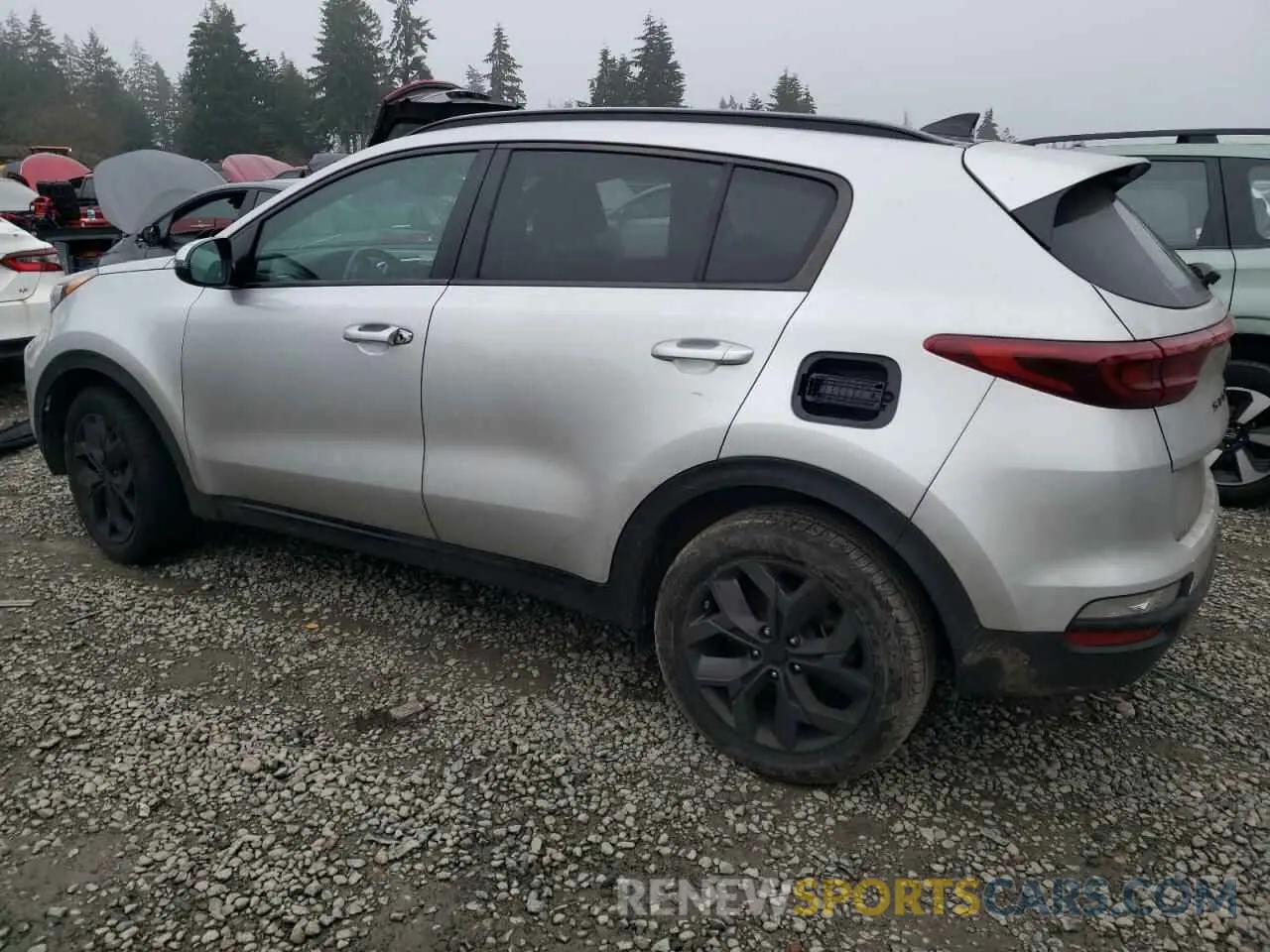 2 fotografías del automóvil dañado KNDP6CACXM7868298 KIA SPORTAGE 2021