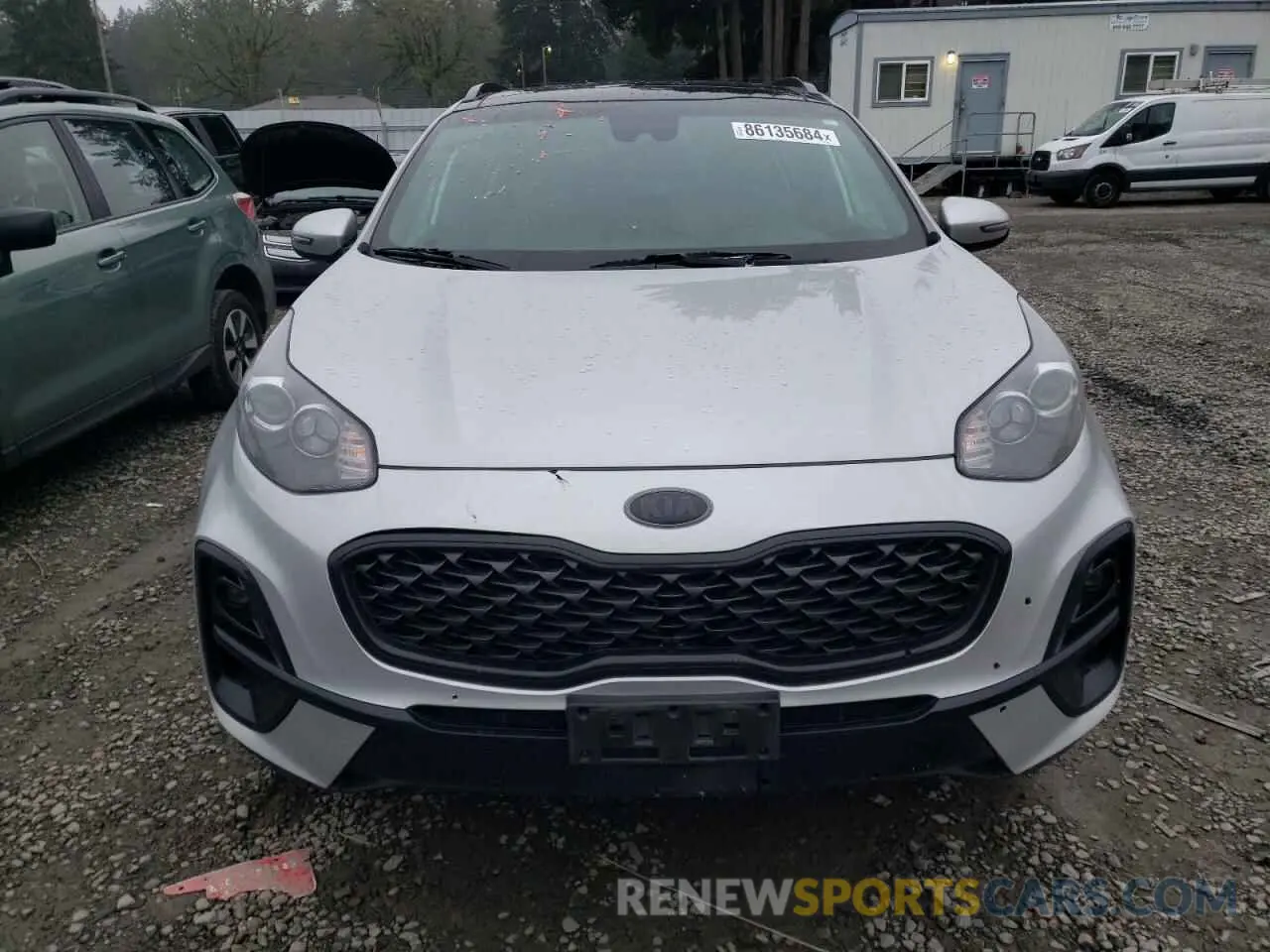 5 fotografías del automóvil dañado KNDP6CACXM7868298 KIA SPORTAGE 2021