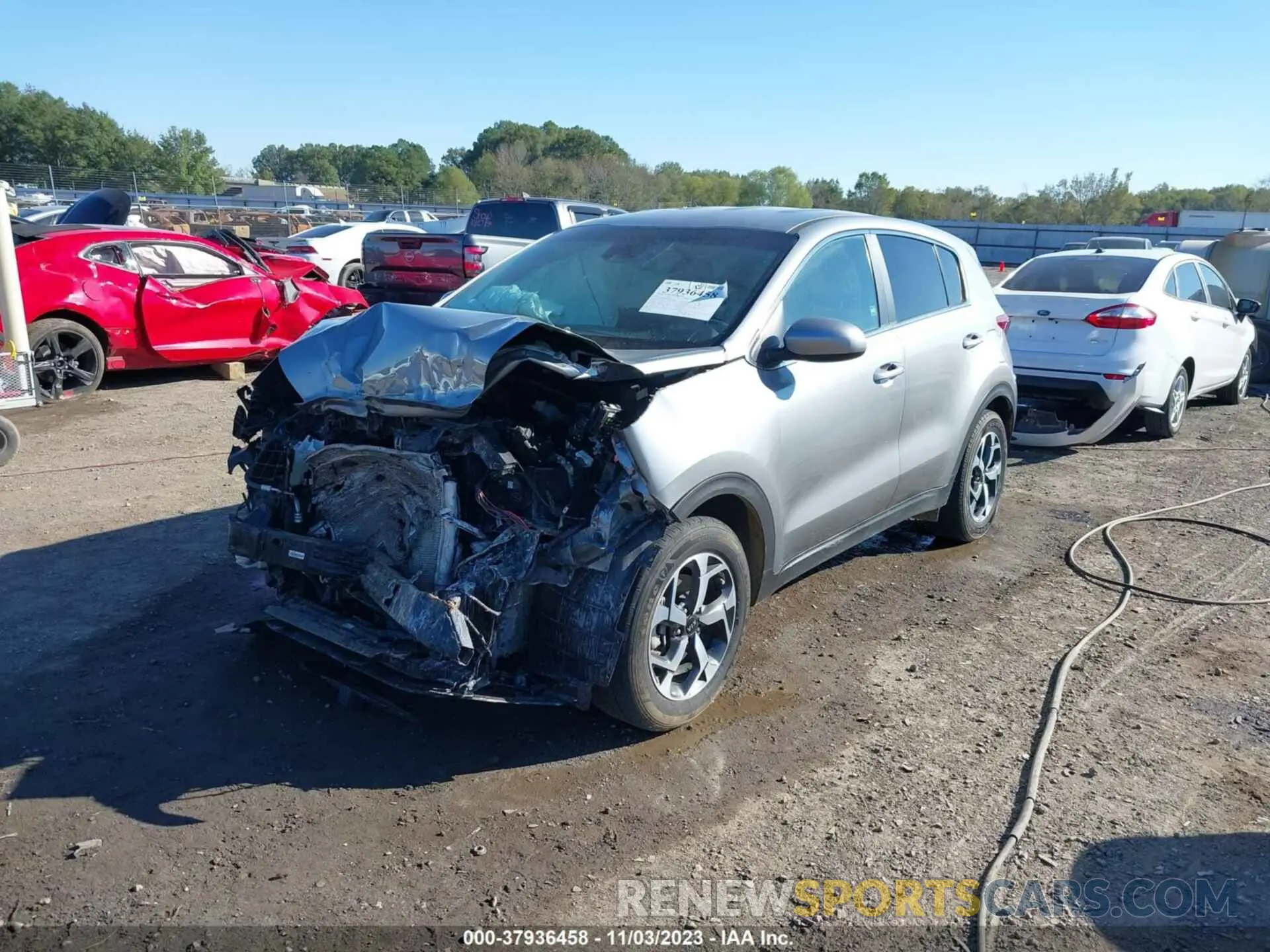 2 fotografías del automóvil dañado KNDPM3AC0M7864234 KIA SPORTAGE 2021