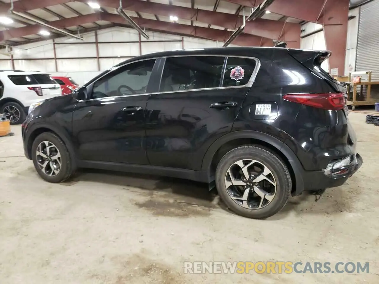 2 fotografías del automóvil dañado KNDPM3AC3M7844446 KIA SPORTAGE 2021
