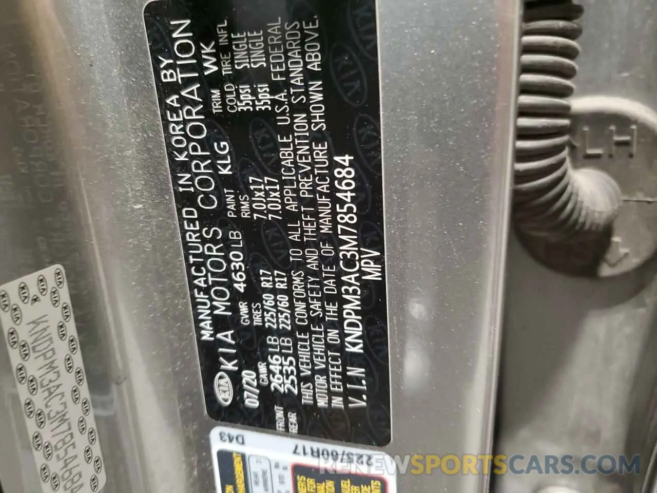 13 fotografías del automóvil dañado KNDPM3AC3M7854684 KIA SPORTAGE 2021