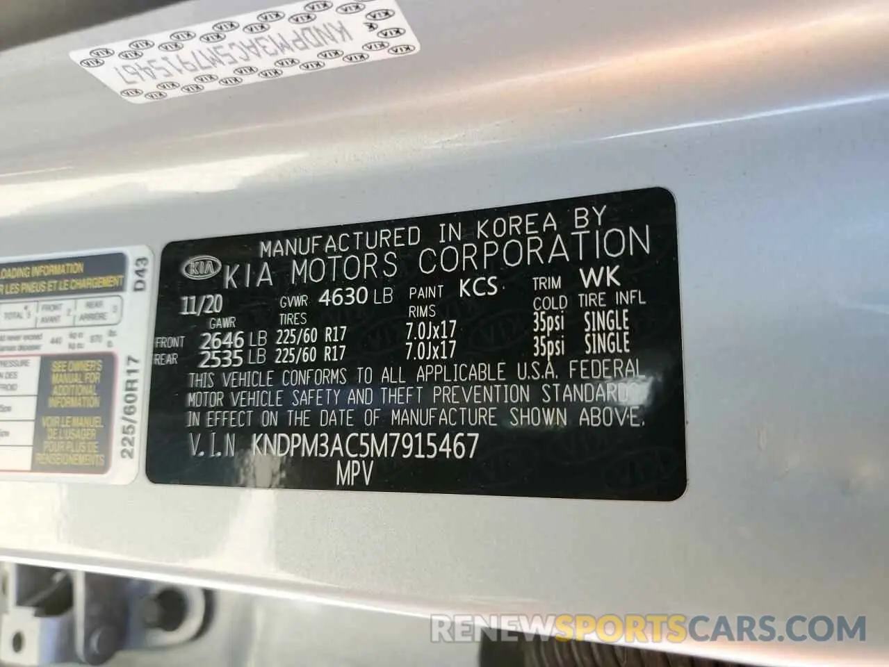 13 fotografías del automóvil dañado KNDPM3AC5M7915467 KIA SPORTAGE 2021