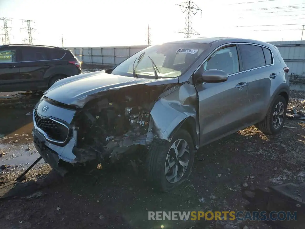 1 fotografías del automóvil dañado KNDPM3AC6M7851231 KIA SPORTAGE 2021