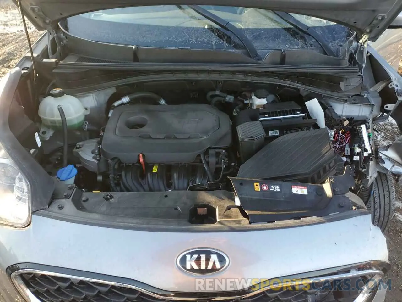 12 fotografías del automóvil dañado KNDPM3AC6M7851231 KIA SPORTAGE 2021