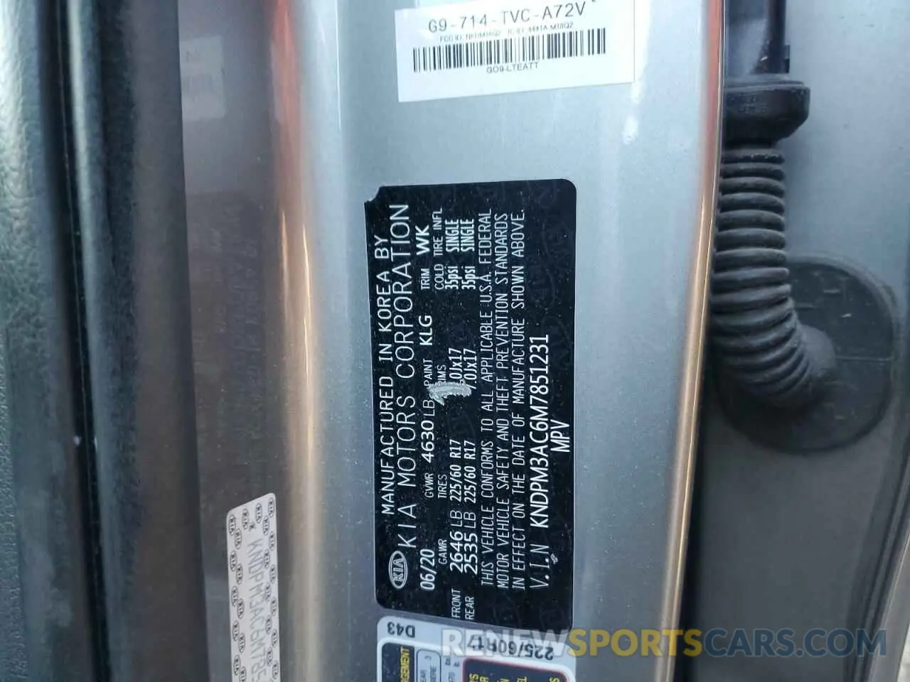 14 fotografías del automóvil dañado KNDPM3AC6M7851231 KIA SPORTAGE 2021