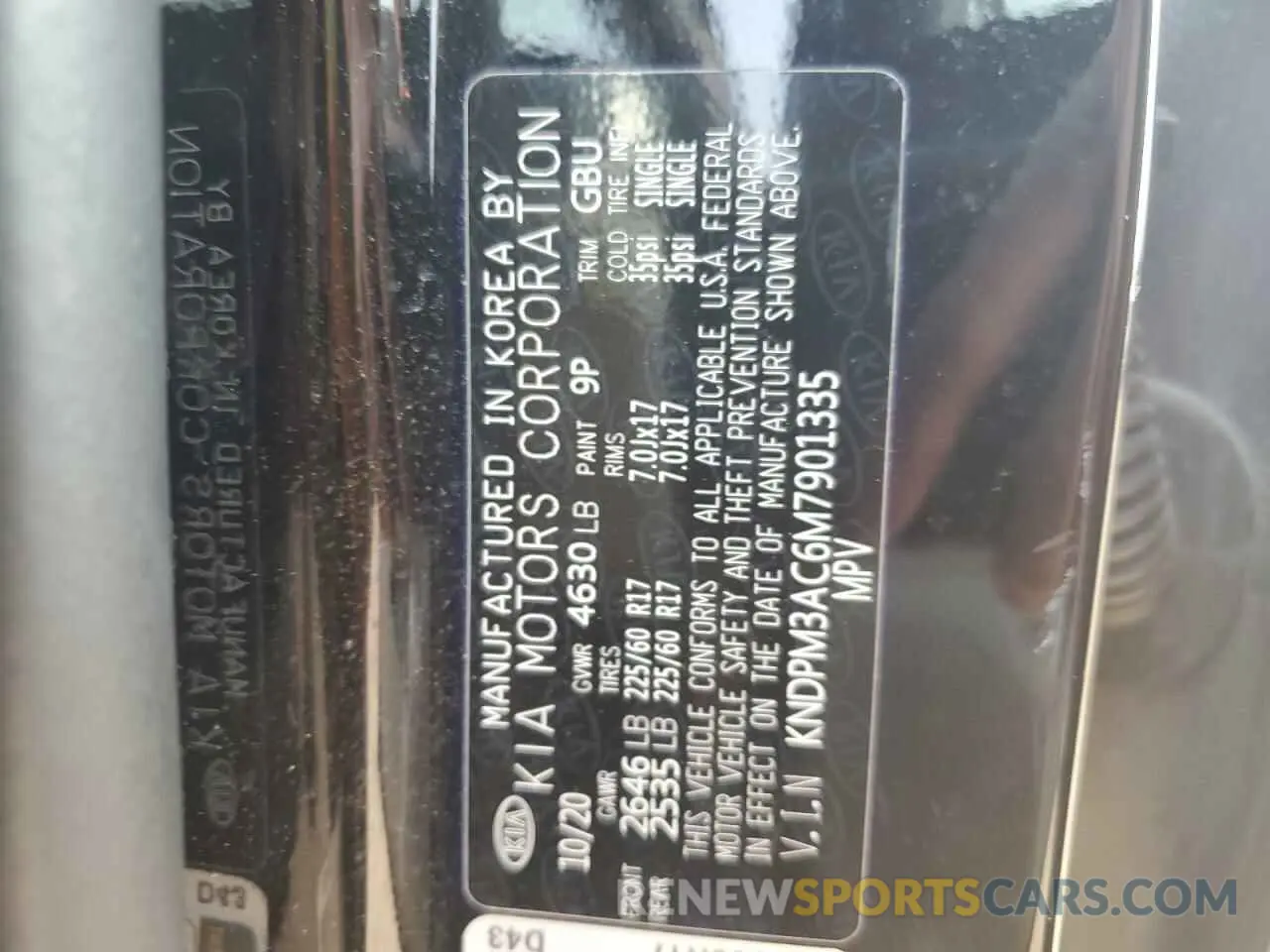 14 fotografías del automóvil dañado KNDPM3AC6M7901335 KIA SPORTAGE 2021
