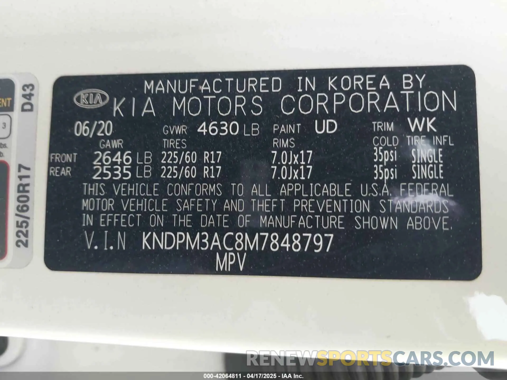 9 fotografías del automóvil dañado KNDPM3AC8M7848797 KIA SPORTAGE 2021