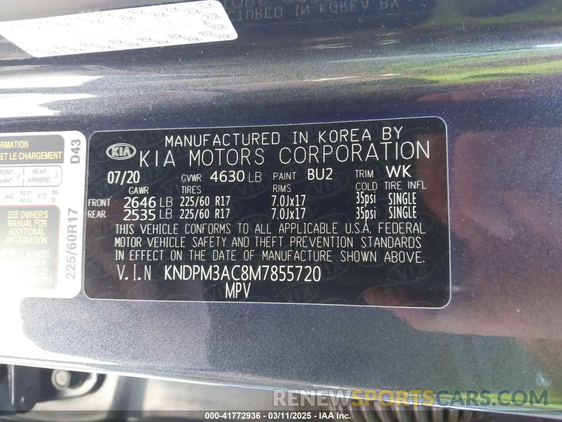 9 fotografías del automóvil dañado KNDPM3AC8M7855720 KIA SPORTAGE 2021
