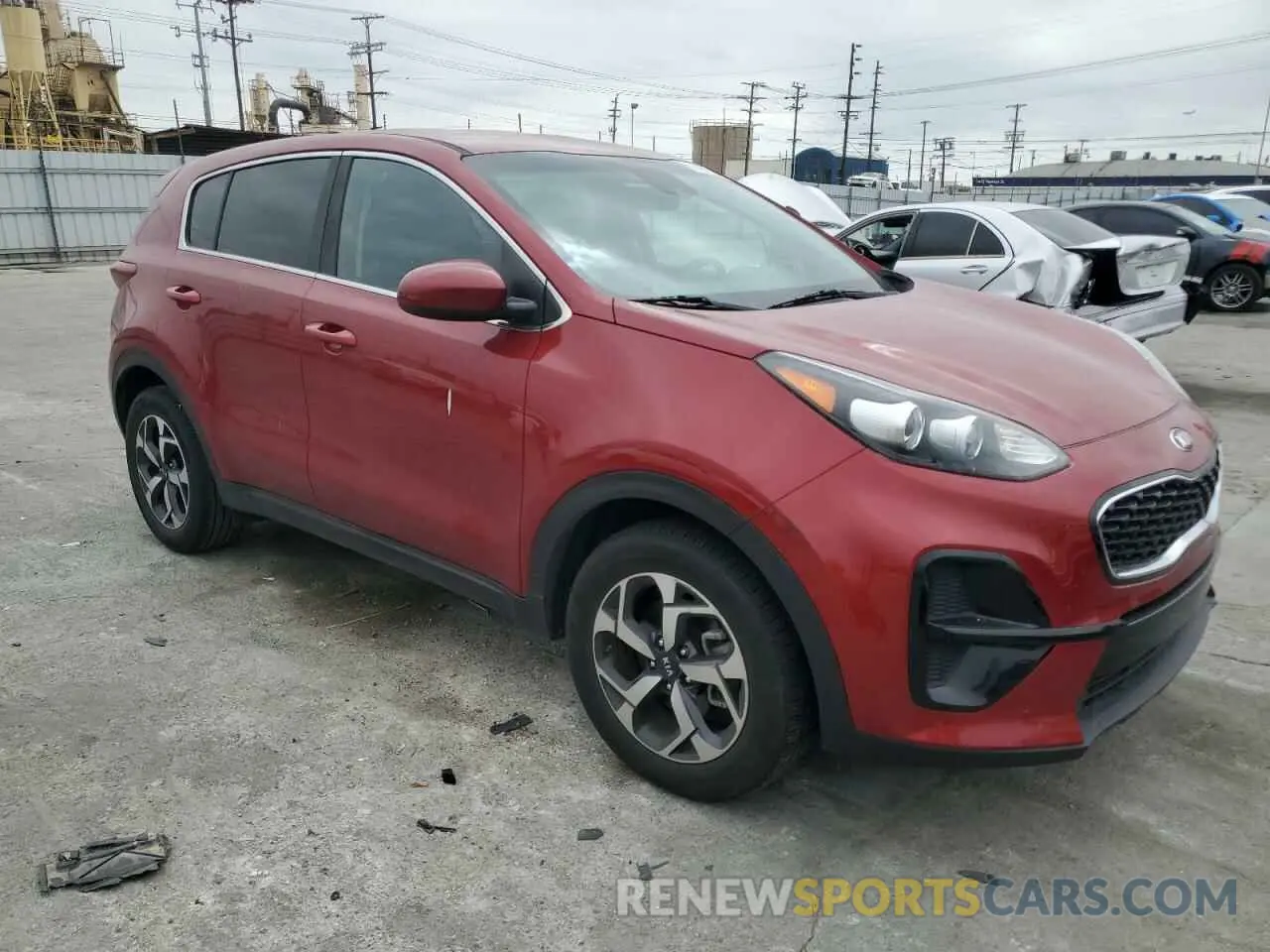 4 fotografías del automóvil dañado KNDPM3ACXM7844928 KIA SPORTAGE 2021
