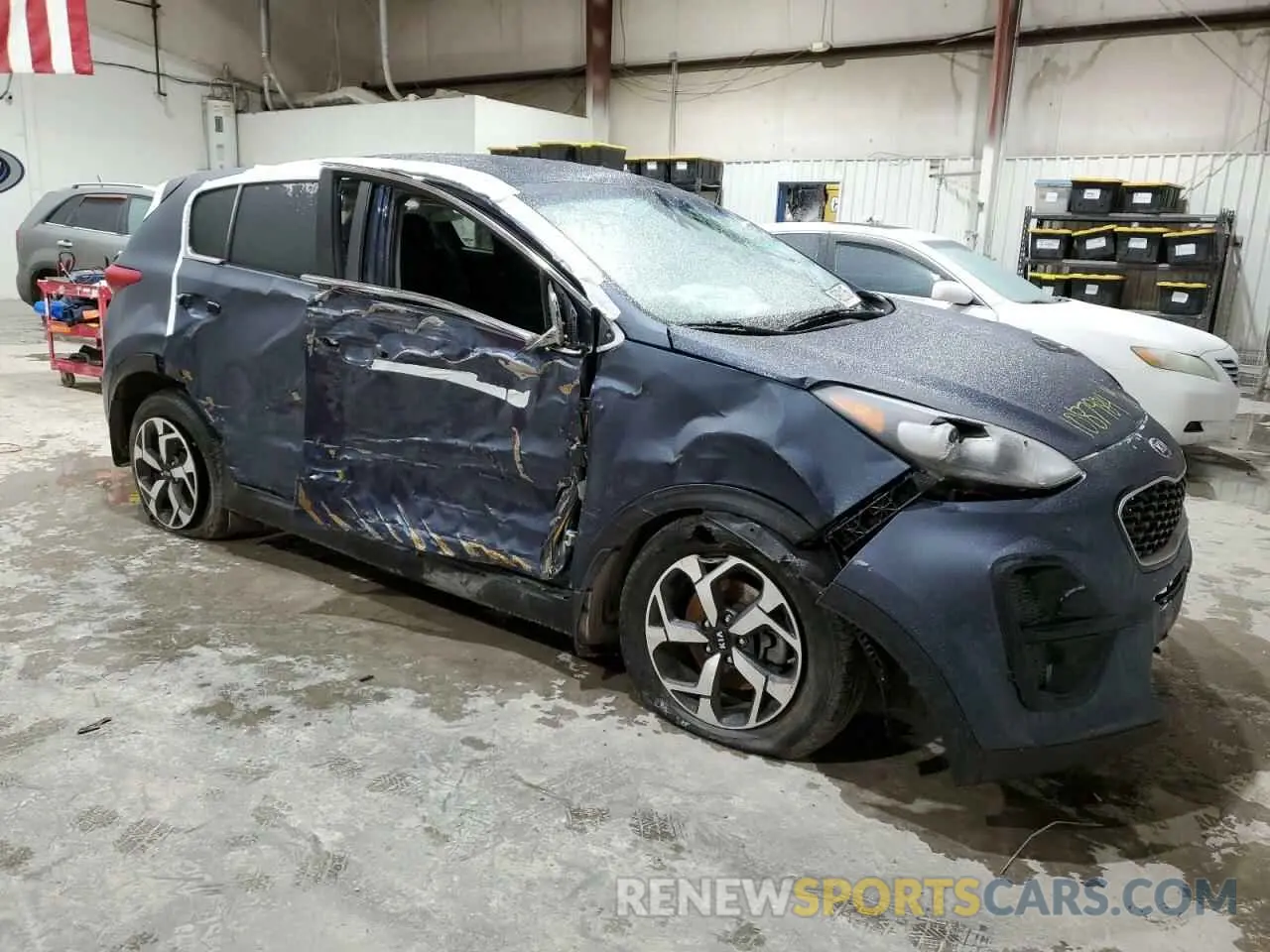 4 fotografías del automóvil dañado KNDPM3ACXM7911592 KIA SPORTAGE 2021