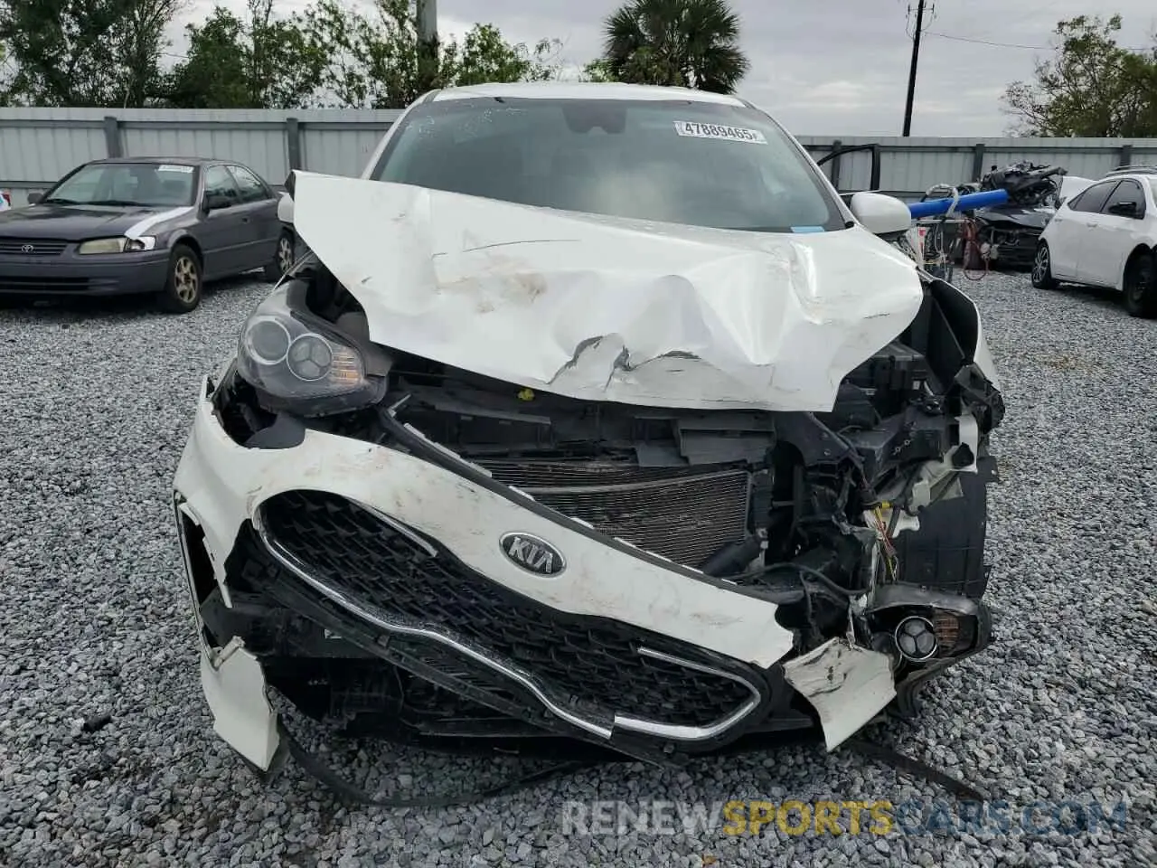 5 fotografías del automóvil dañado KNDPM3ACXM7915352 KIA SPORTAGE 2021