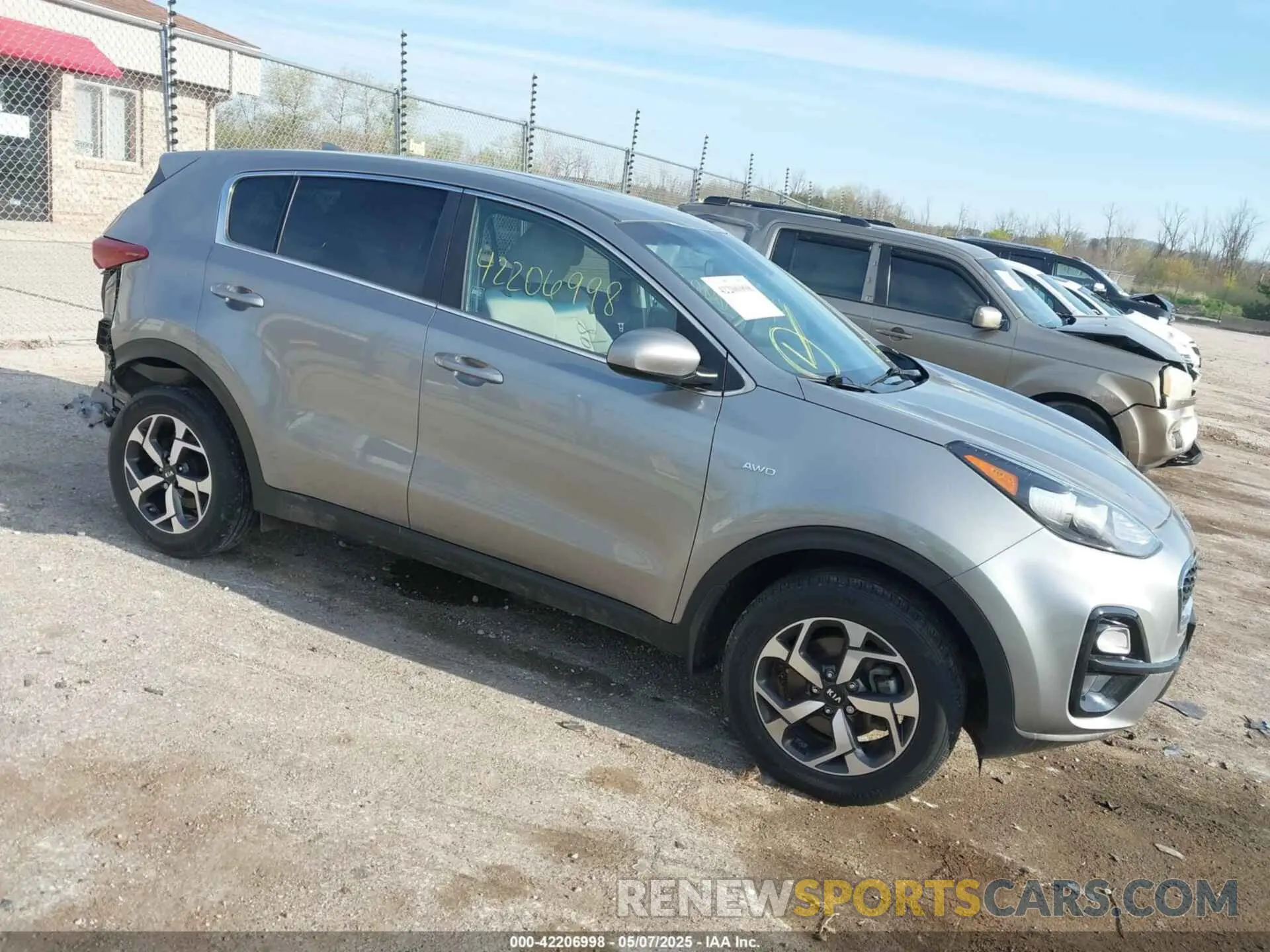 1 fotografías del automóvil dañado KNDPMCAC0M7862502 KIA SPORTAGE 2021