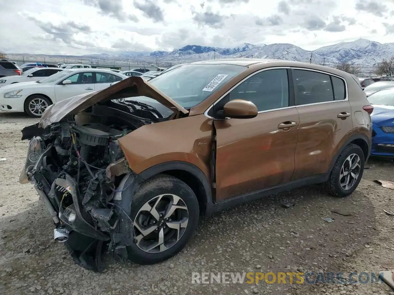 1 fotografías del automóvil dañado KNDPMCAC0M7876075 KIA SPORTAGE 2021