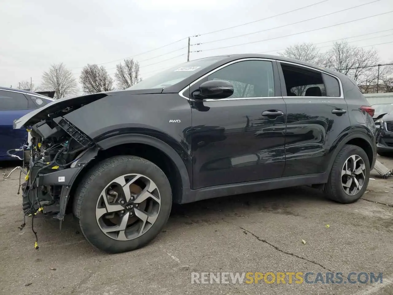 1 fotografías del automóvil dañado KNDPMCAC0M7909785 KIA SPORTAGE 2021